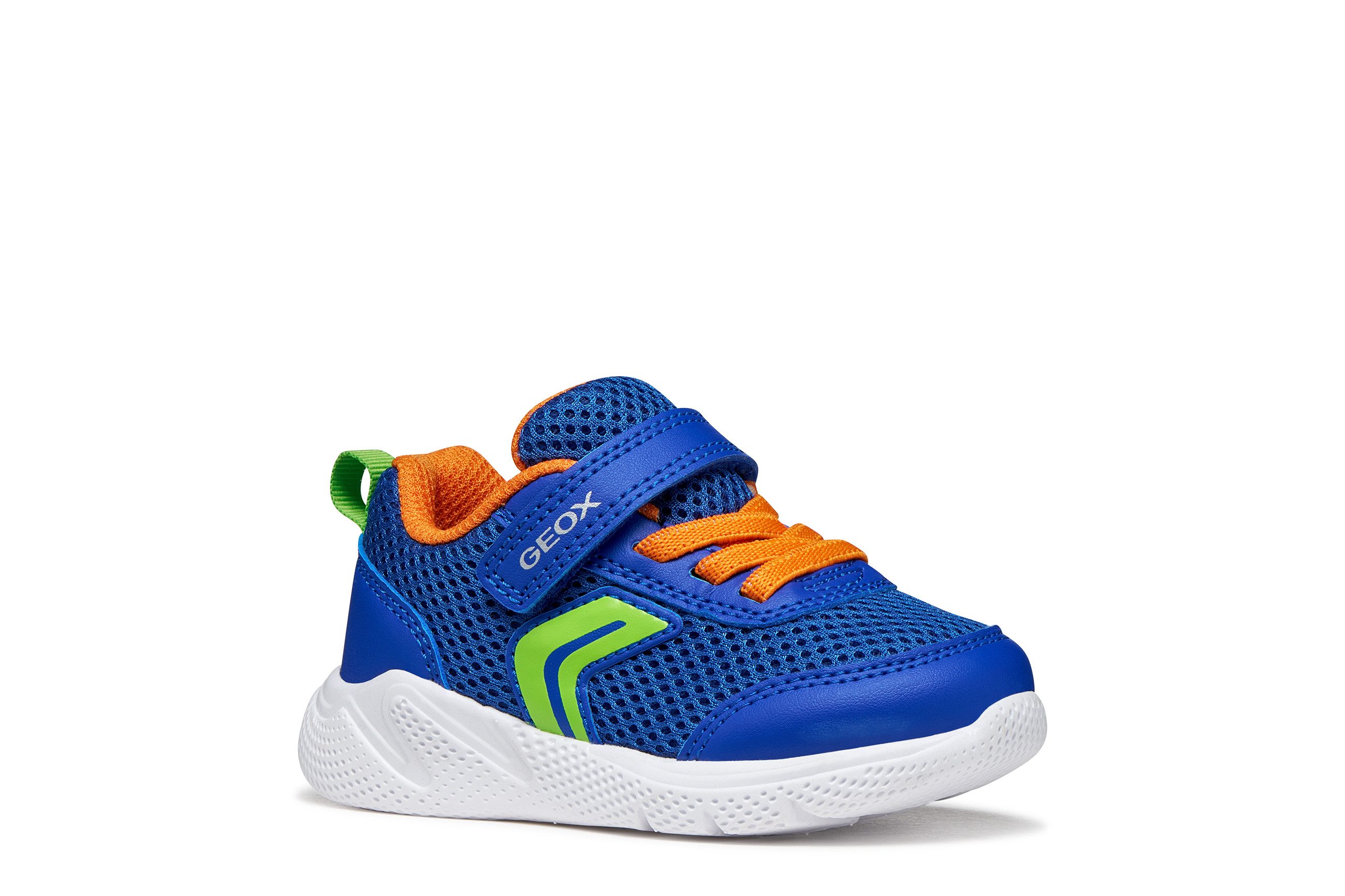 Geox B SPRINTYE BOY Lauflernschuh Babyschuh mit farbenfrohen Besätzen, Größenschablone zum Download