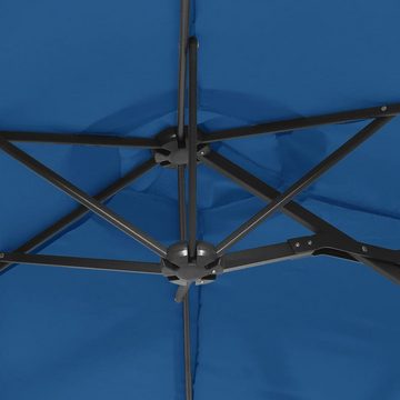 furnicato Sonnenschirm Doppelsonnenschirm Azurblau 316x240 cm