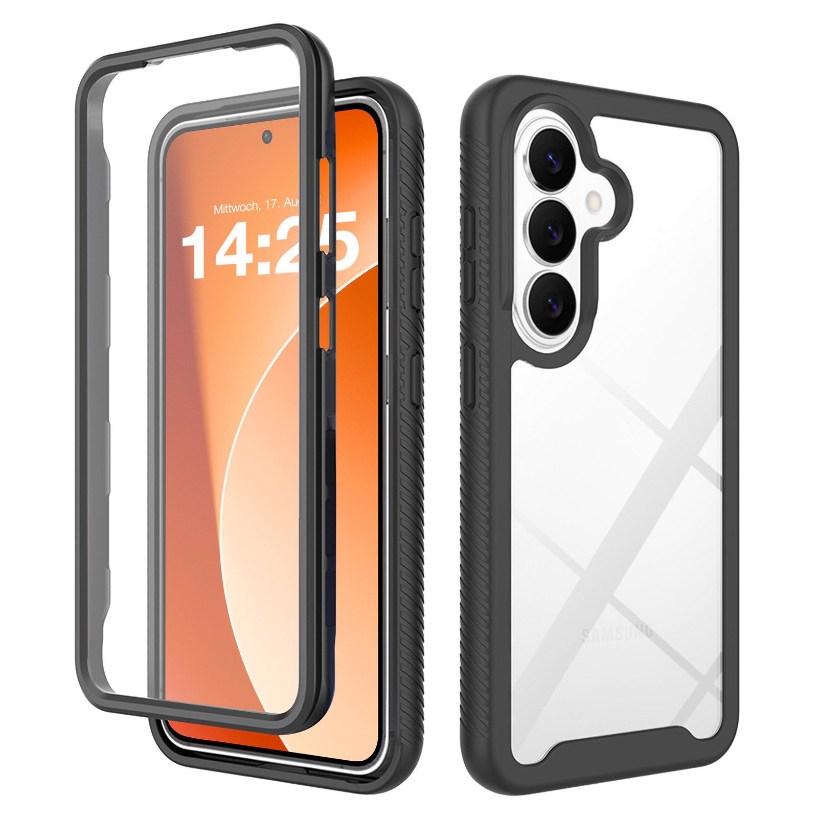 Tec-Expert Handyhülle 360 Grad Premium Handy Hülle für Samsung Galaxy S26, Rundum Schutz Cover Case Bumper Stoßdämpfung