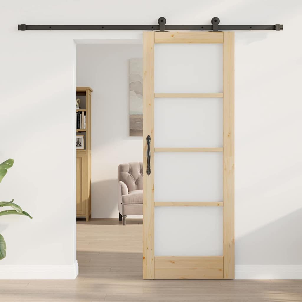 vidaXL Haustür Schiebetür ORKDAL Natur 73,5 x 198,5 cm (1-St)