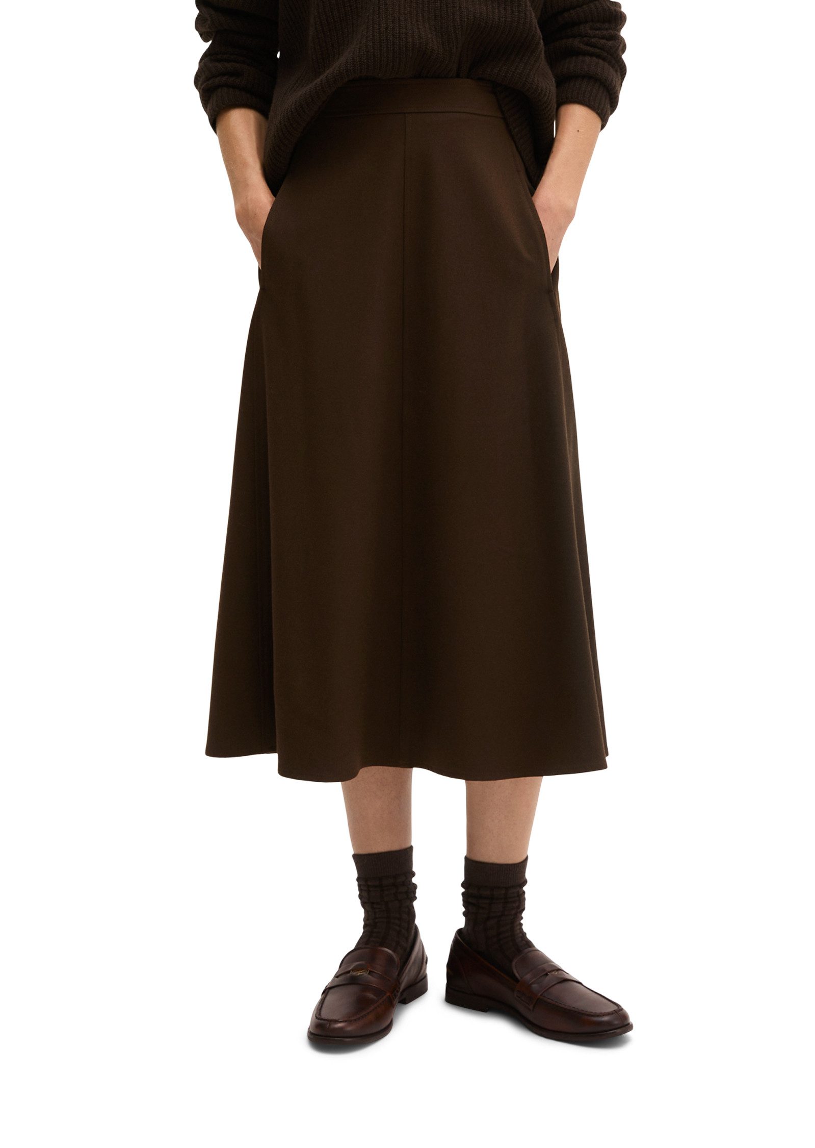 Marc O'Polo Webrock aus recyceltem Polyester-Viskose-Mix