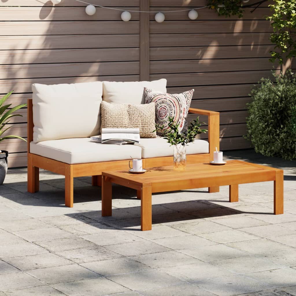 vidaXL Sofaelement Gartentisch 100x50x27 cm Massivholz (1 St)
