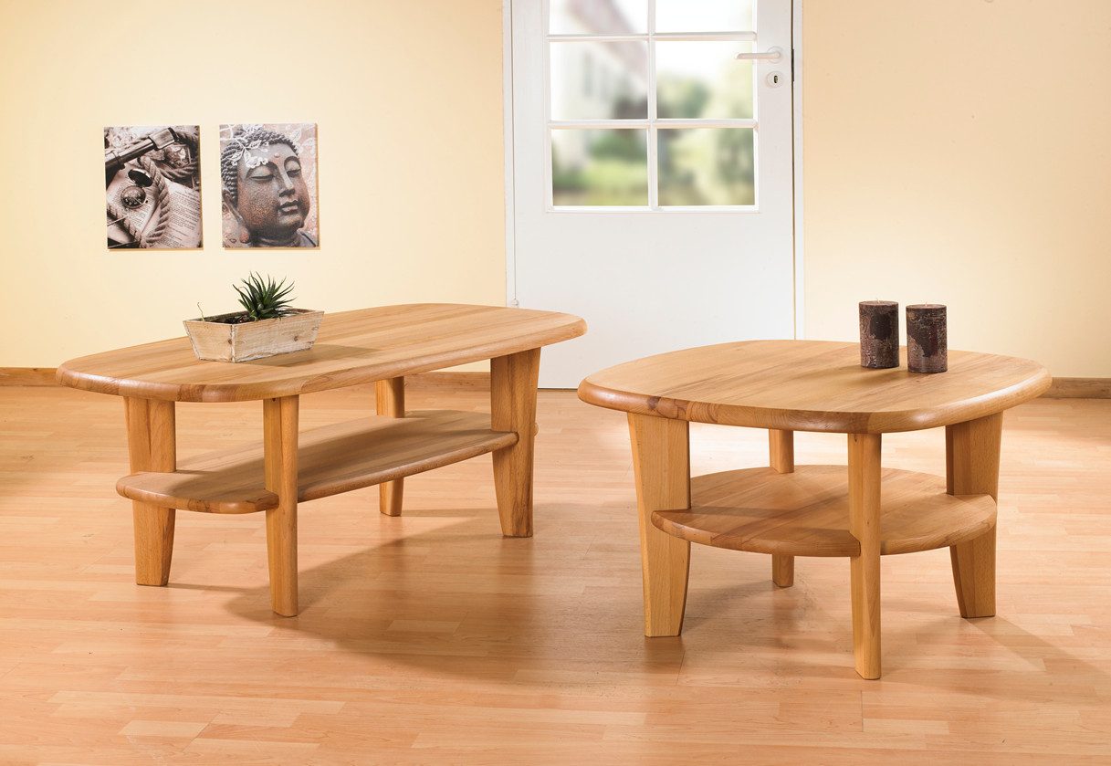 Natur24 Couchtisch ESBJERG Couchtisch 116x62 Kernbuche Geölt