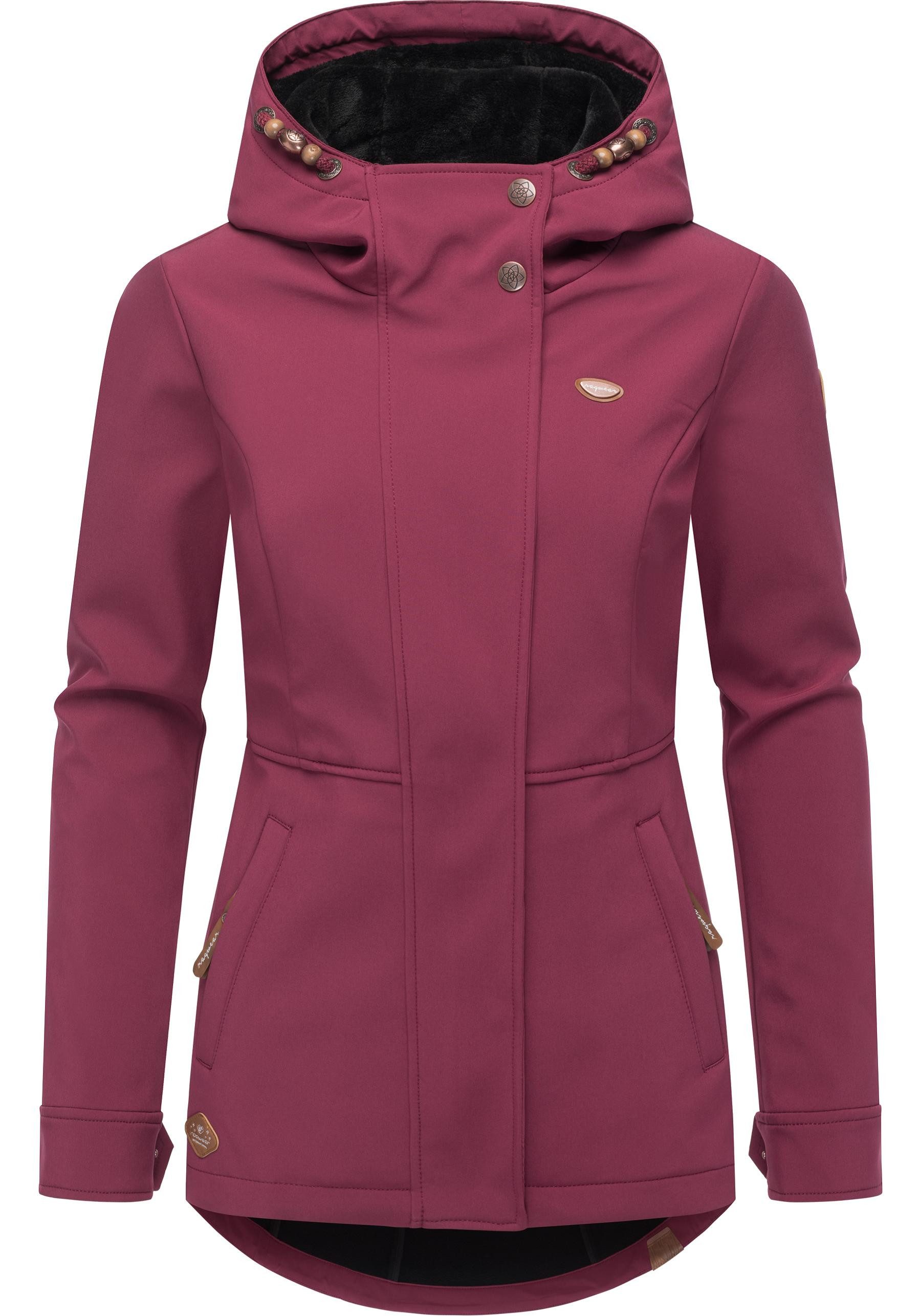 Ragwear Softshelljacke Yba sportliche Damen Outdoorjacke günstig online kaufen