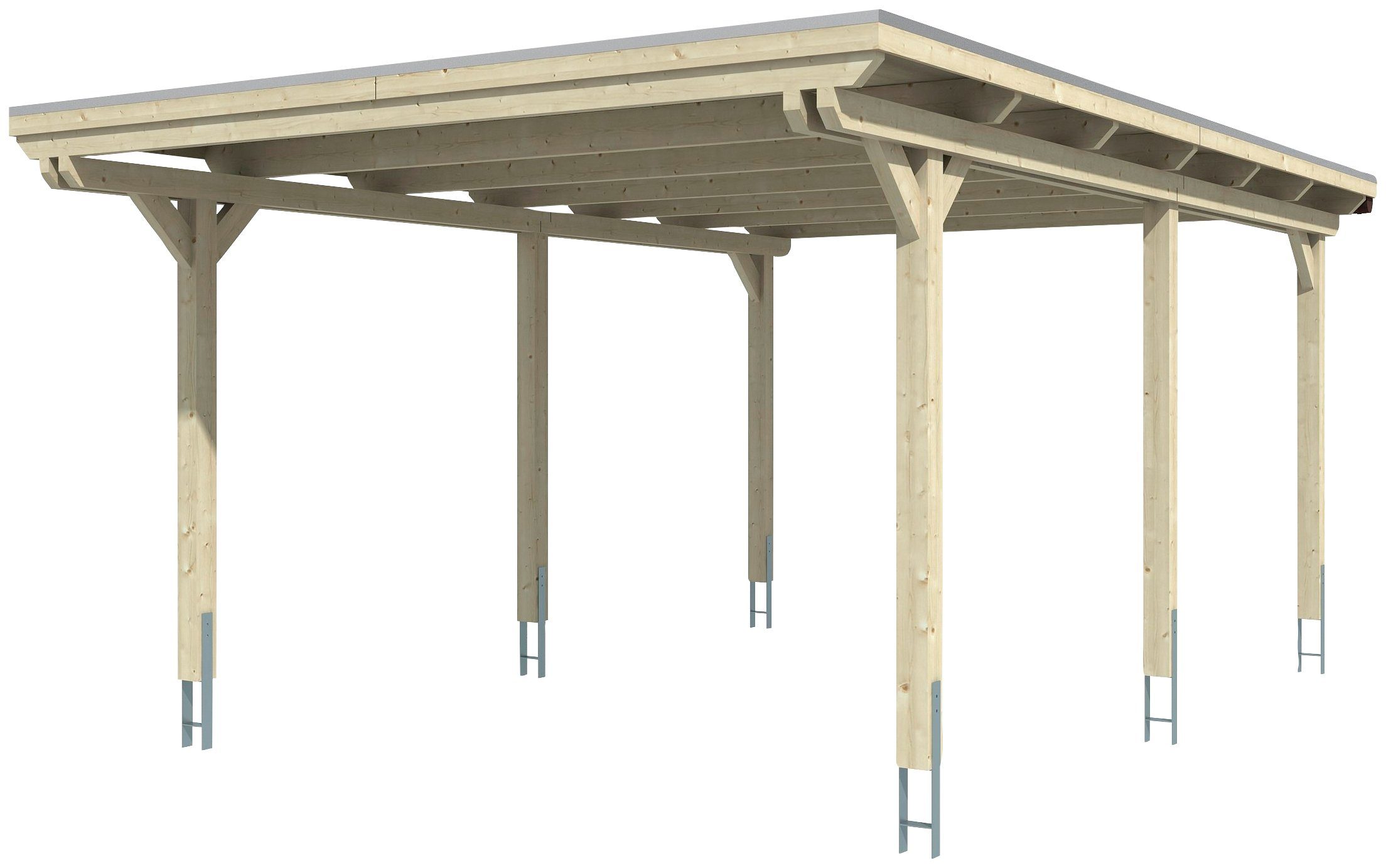 Skanholz Einzelcarport cm Einfahrtshöhe 404x604 BxT: 223 cm, Emsland