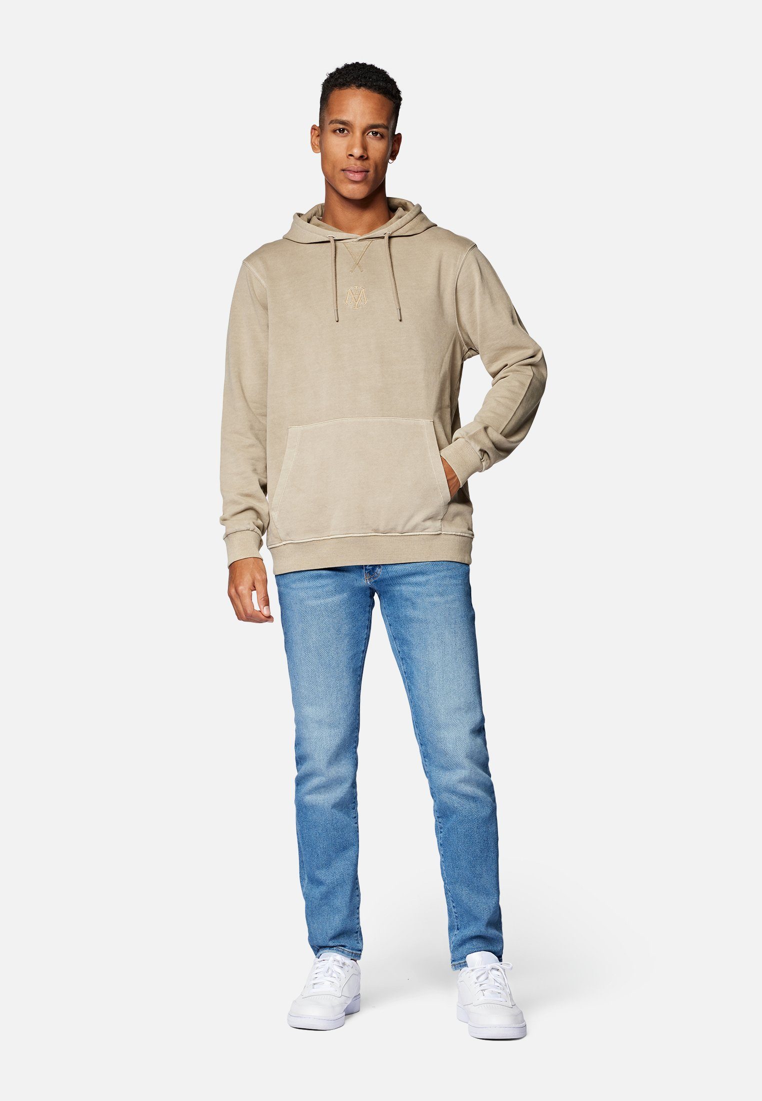 Kapuzenpullover Herren Aus Baumwolle – Loose Fit, Warm & Mit Kordelzug, Einfarbig