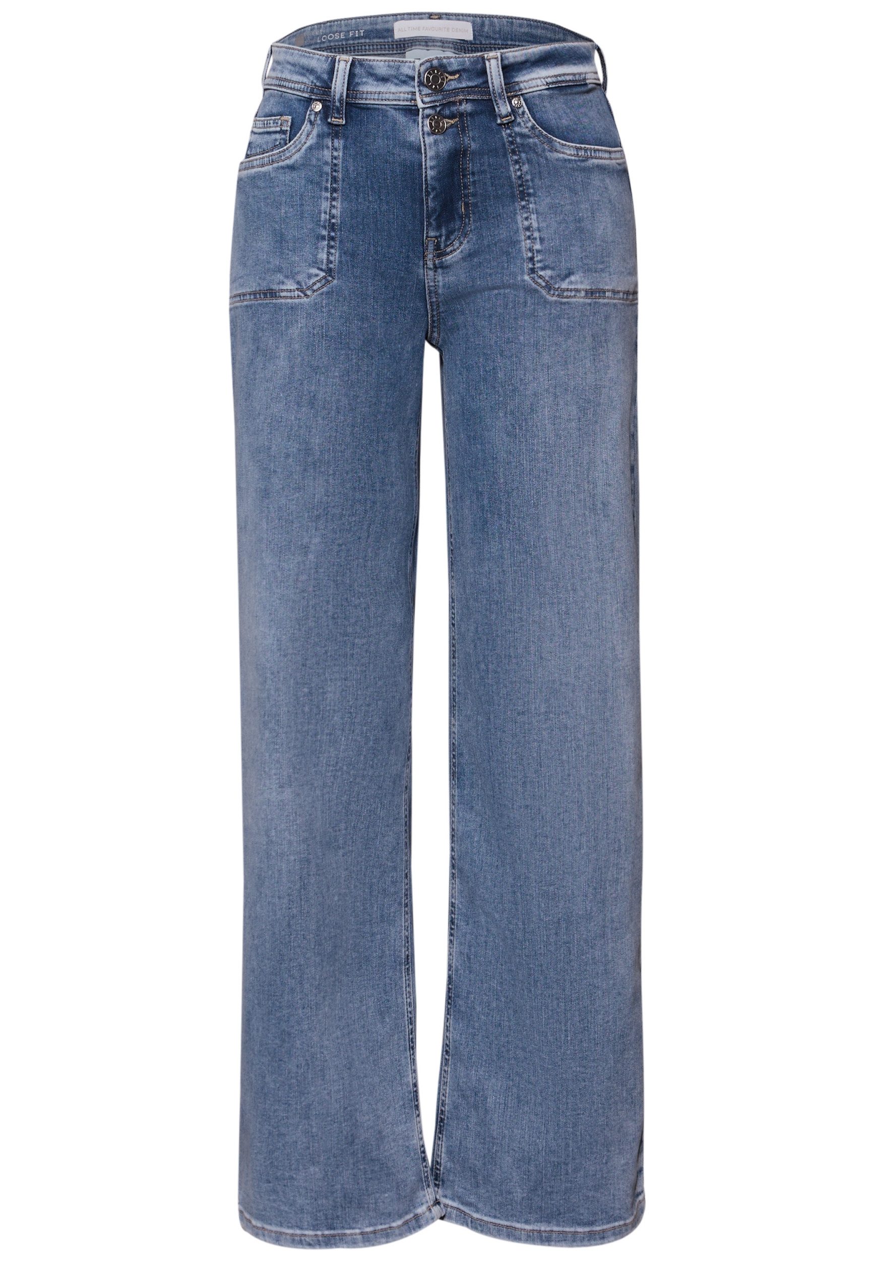STREET ONE Weite Jeans QR Style Emee Wide Leg.hw.ligh günstig online kaufen