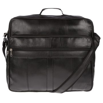 Christian Wippermann Businesstasche Herren Damen Leder Umhängetasche Schultertasche Messenger, Flugbegleiter Tasche Arbeitstasche Herrentasche