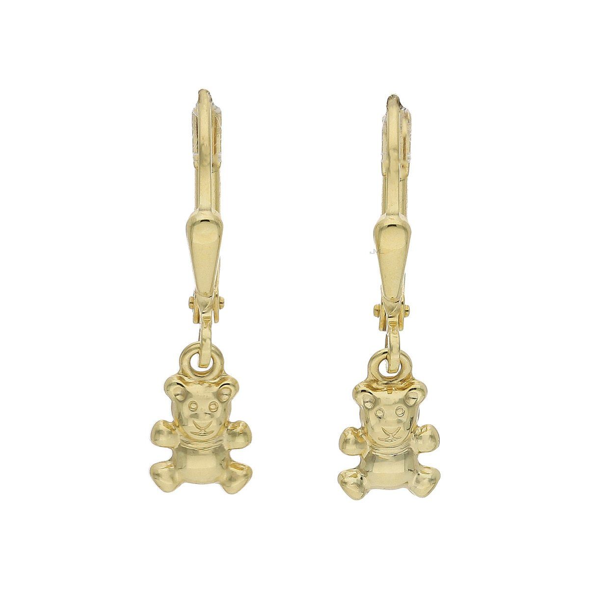 JuwelmaLux Paar Ohrhänger Kinderohrhänger Gold, Schmuckschachtel inkl