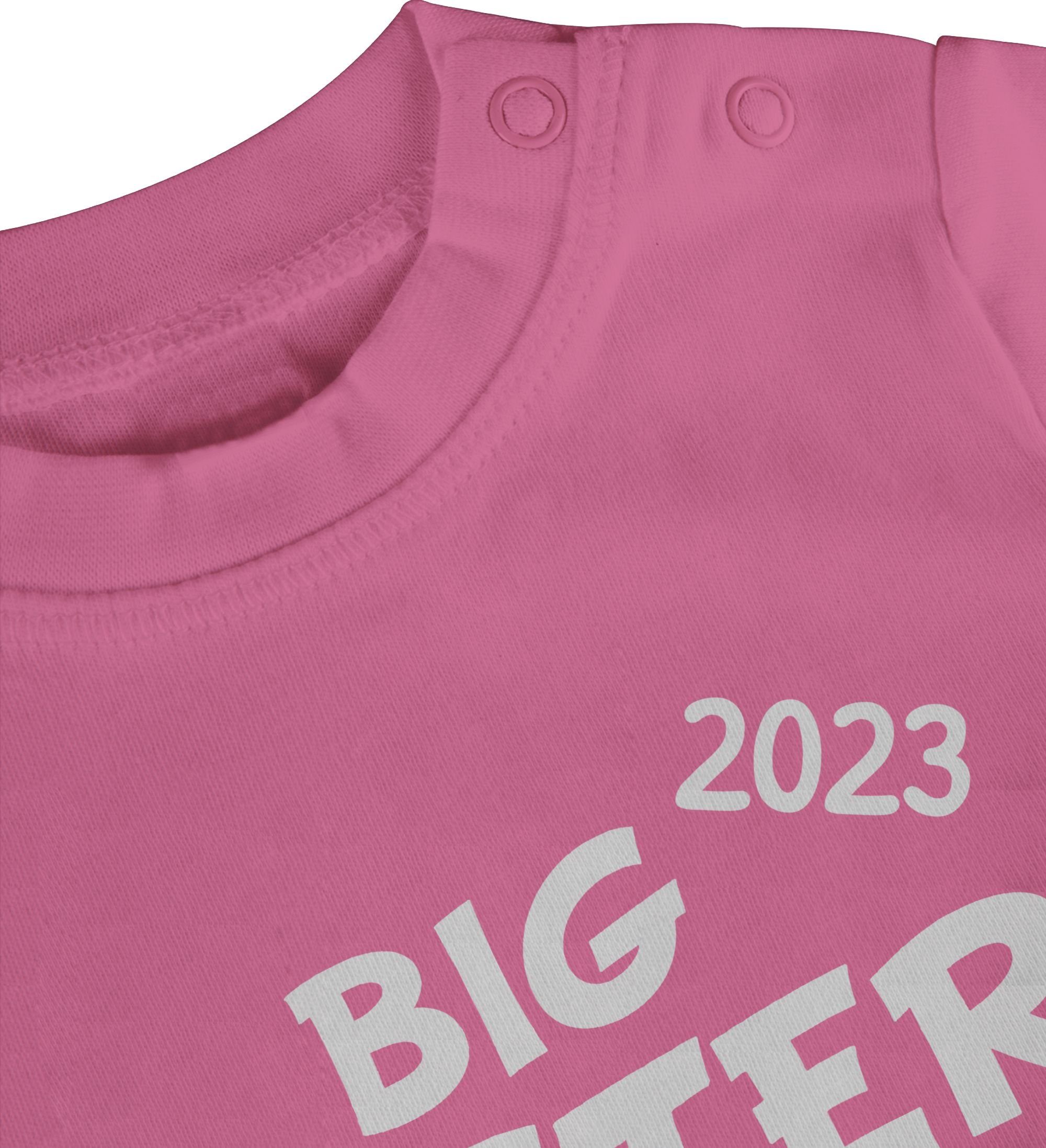 2 Shirtracer Pink Schwester Geschwister loading und Bruder T-Shirt 2023 Sister Big