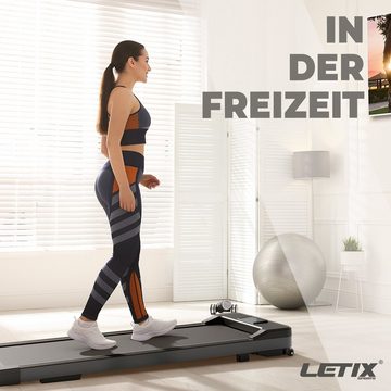 Letix Sports Laufband DeskWalk Motorisiertes Fitnessgerät (mit LCD-Display, Schreibtisch Heimtrainer Elektrisch für zu Hause und Büro)