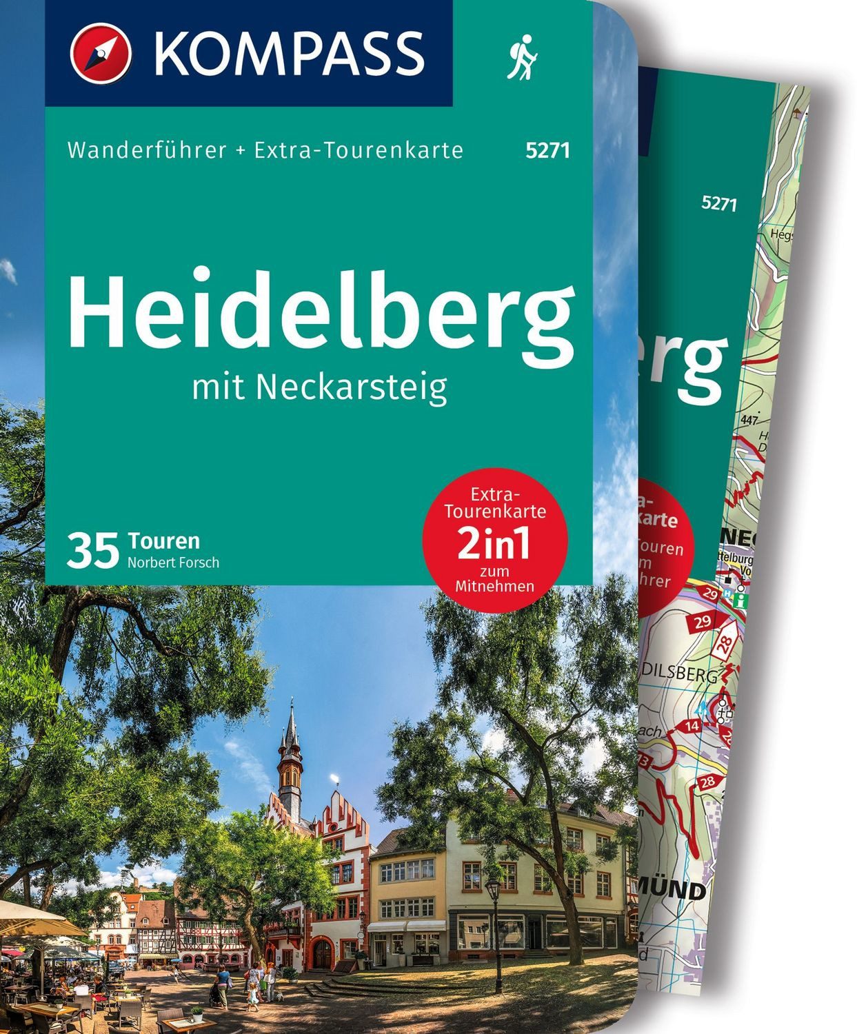 KOMPASS Wanderführer Heidelberg mit Neckarsteig