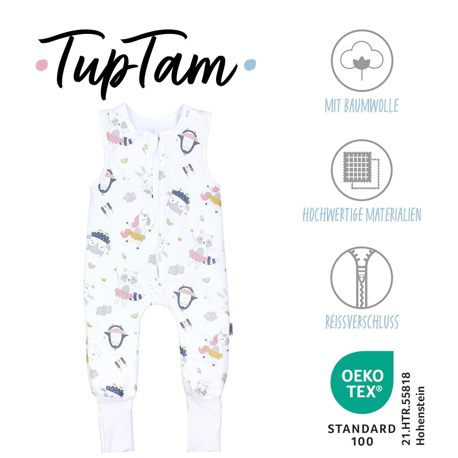 TupTam Babyschlafsack Ganzjahresschlafsack mit Beinen 2,5 TOG Unisex
