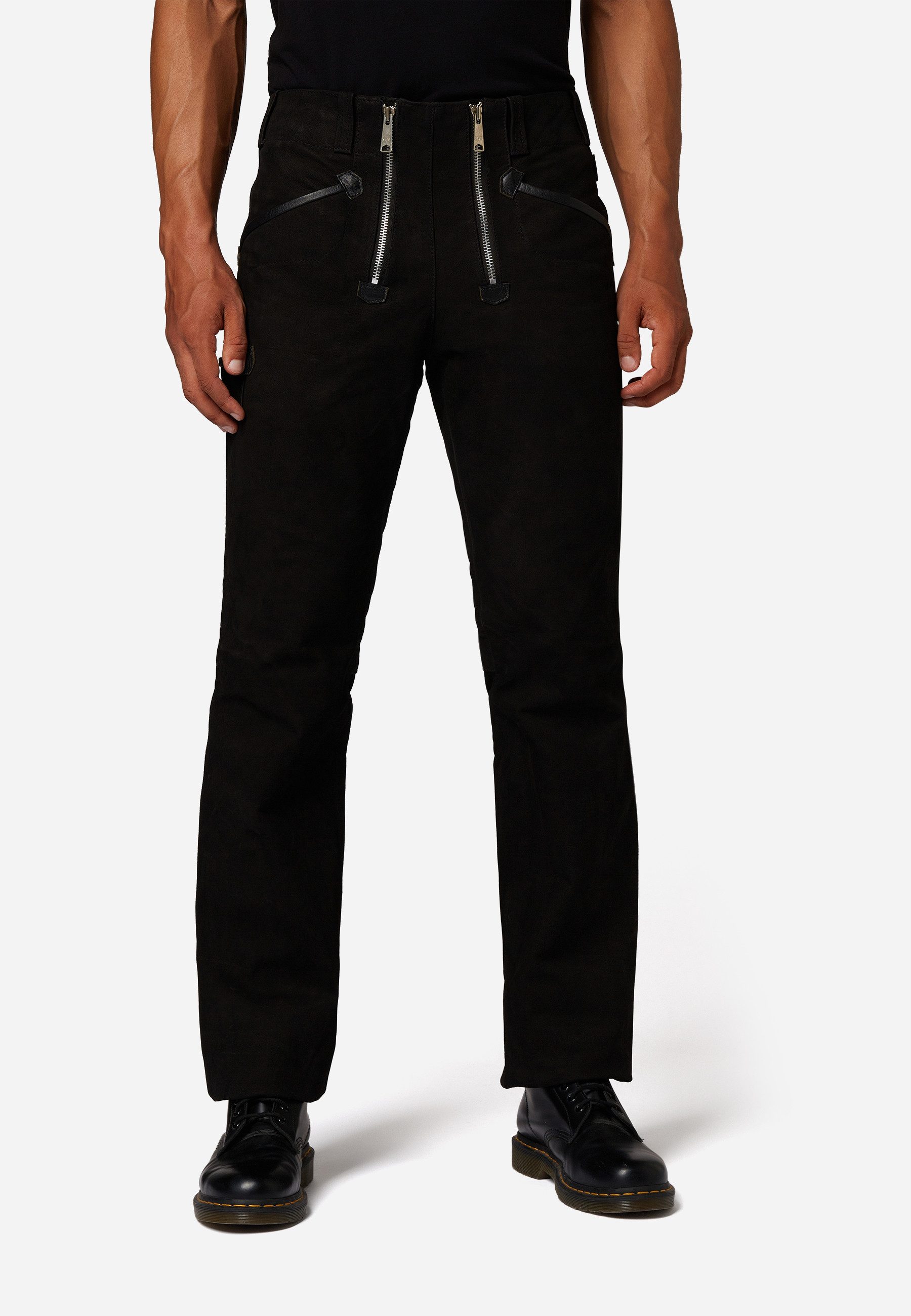 RICANO Lederhose RT-105 Zimmermannshose Leder Zimmermannshose mit Straight günstig online kaufen