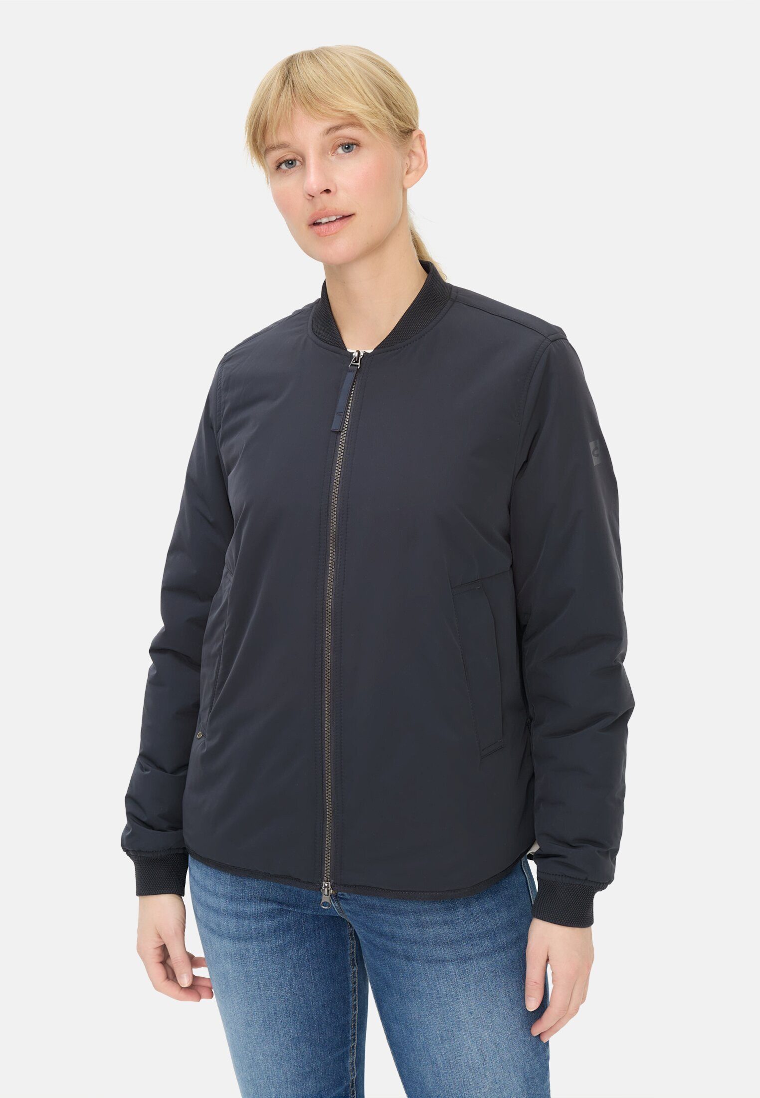 camel active Bomberjacke Jacke mit 2-Wege-Reißverschluss Langarm