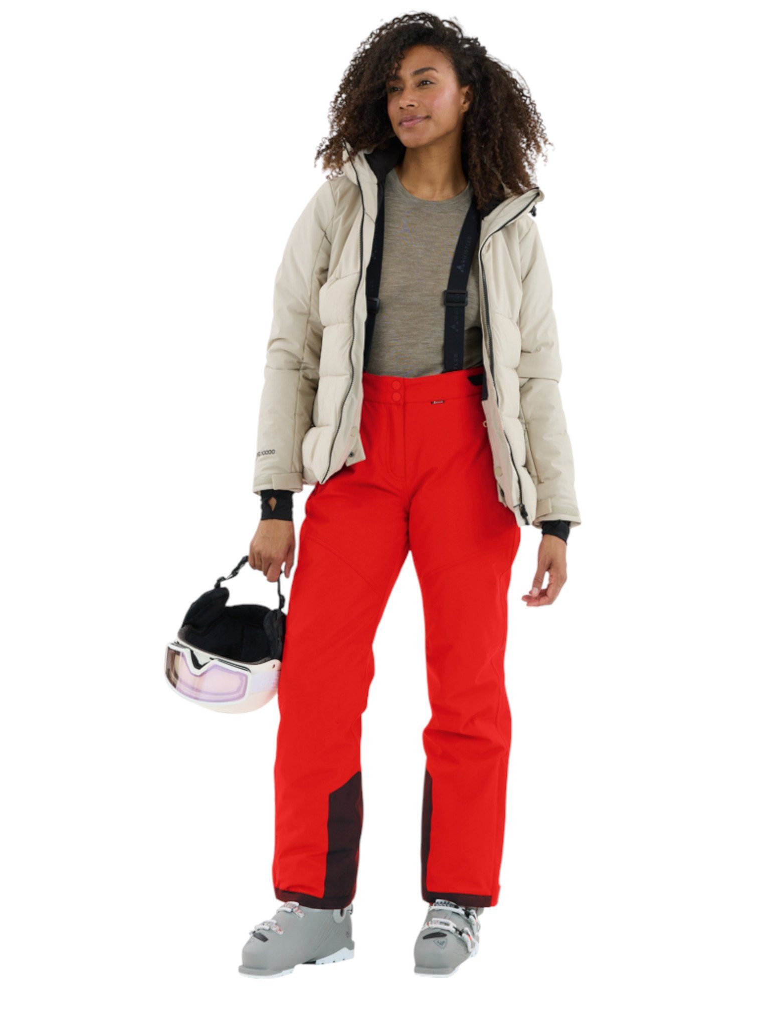 WHISTLER Skihose Drizzle Ski Pant W-Pro 10000 (wasserdicht, winddicht) rot Damen