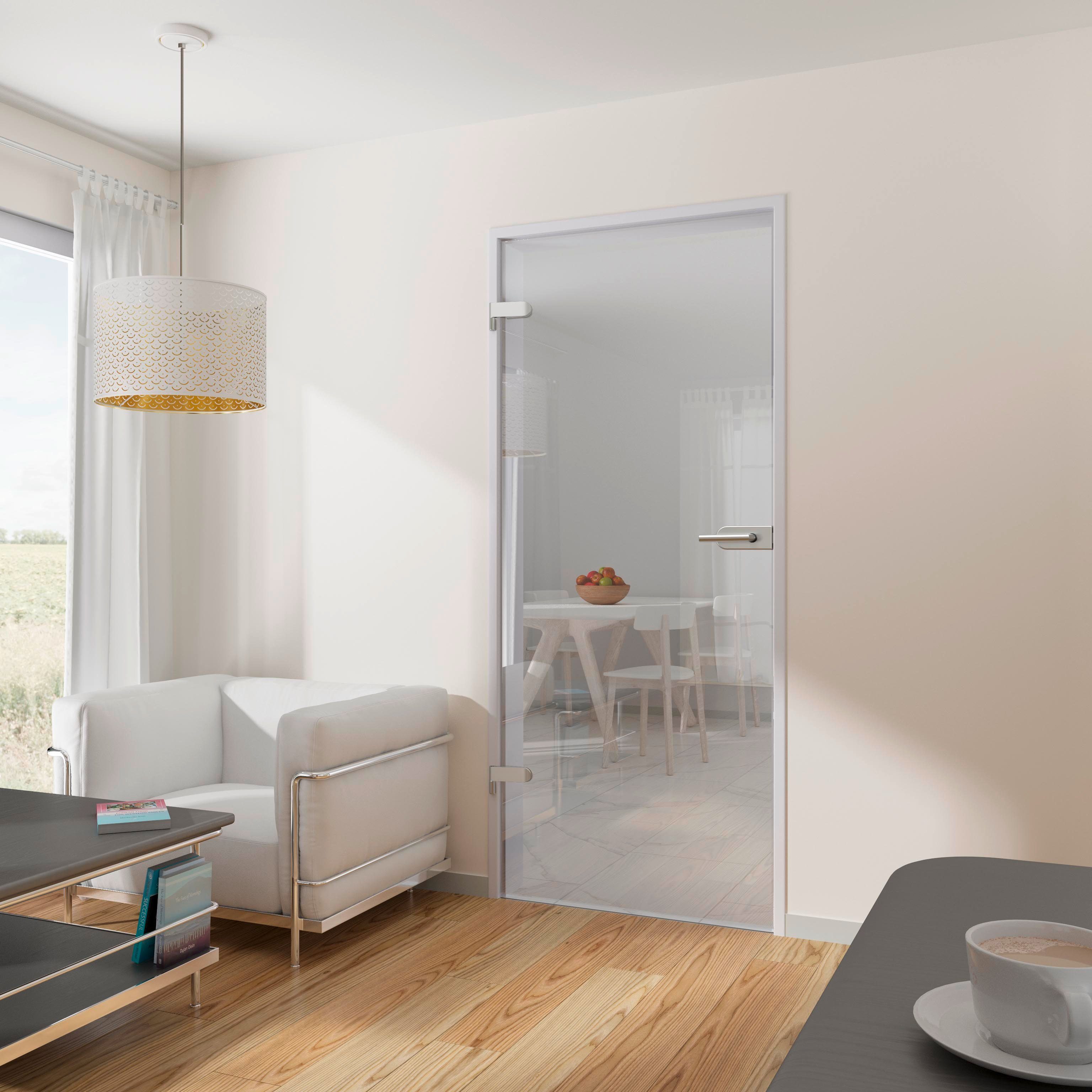 inova wohnen Zimmertür 83,4 x 197,2 cm Klarglas Drehtür, inkl. Beschlagset günstig online kaufen