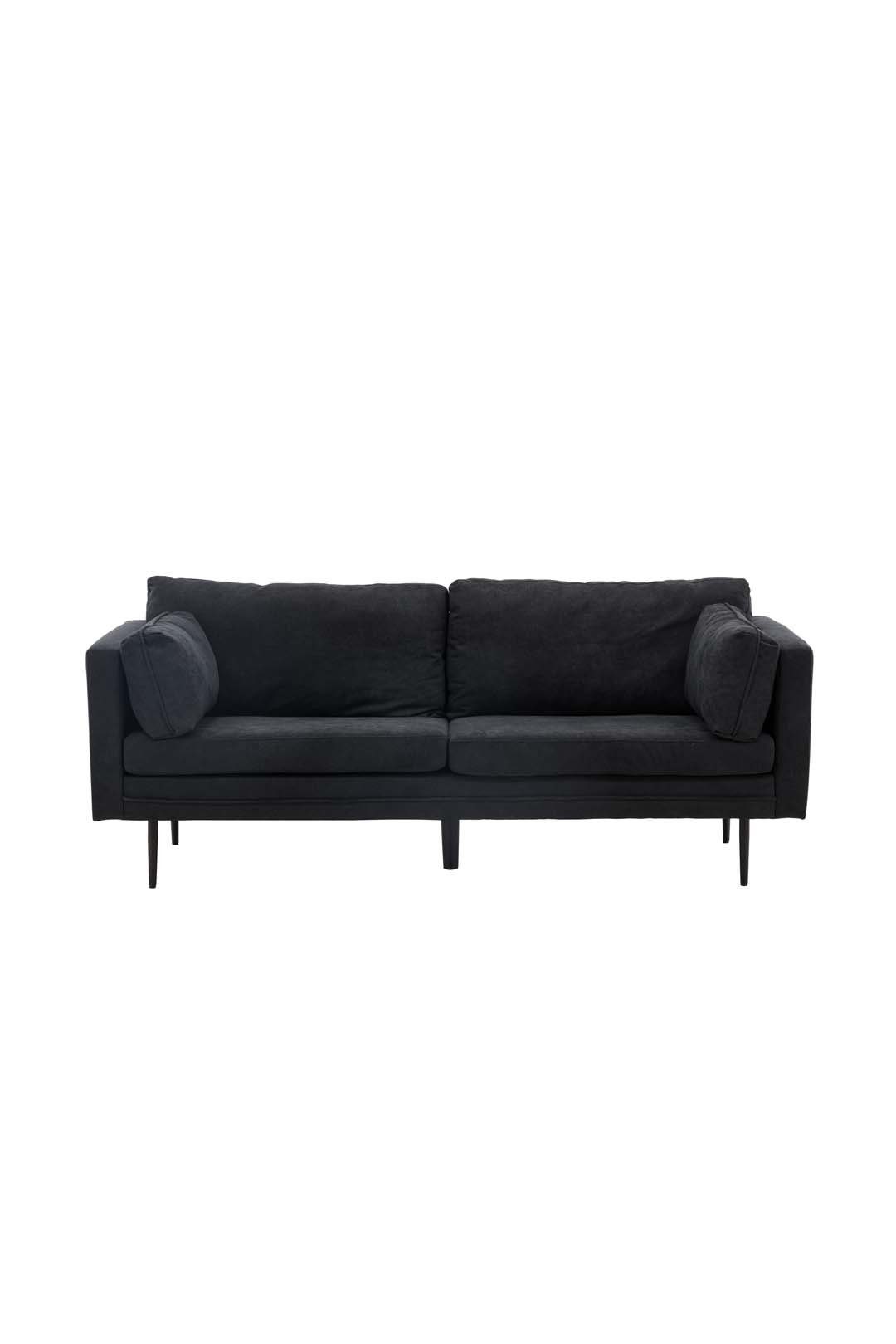 ebuy24 Sofa Boom Sofa 3 Personen schwarz.