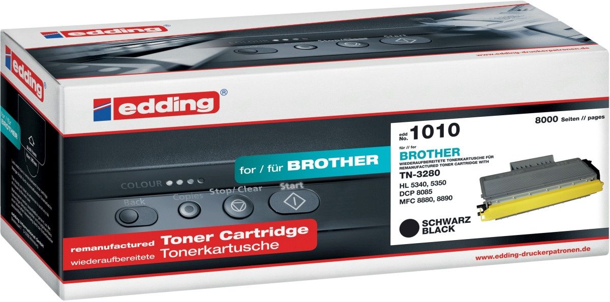 edding Tonerpatrone Toner kompatibel mit Brother TN 3280 black