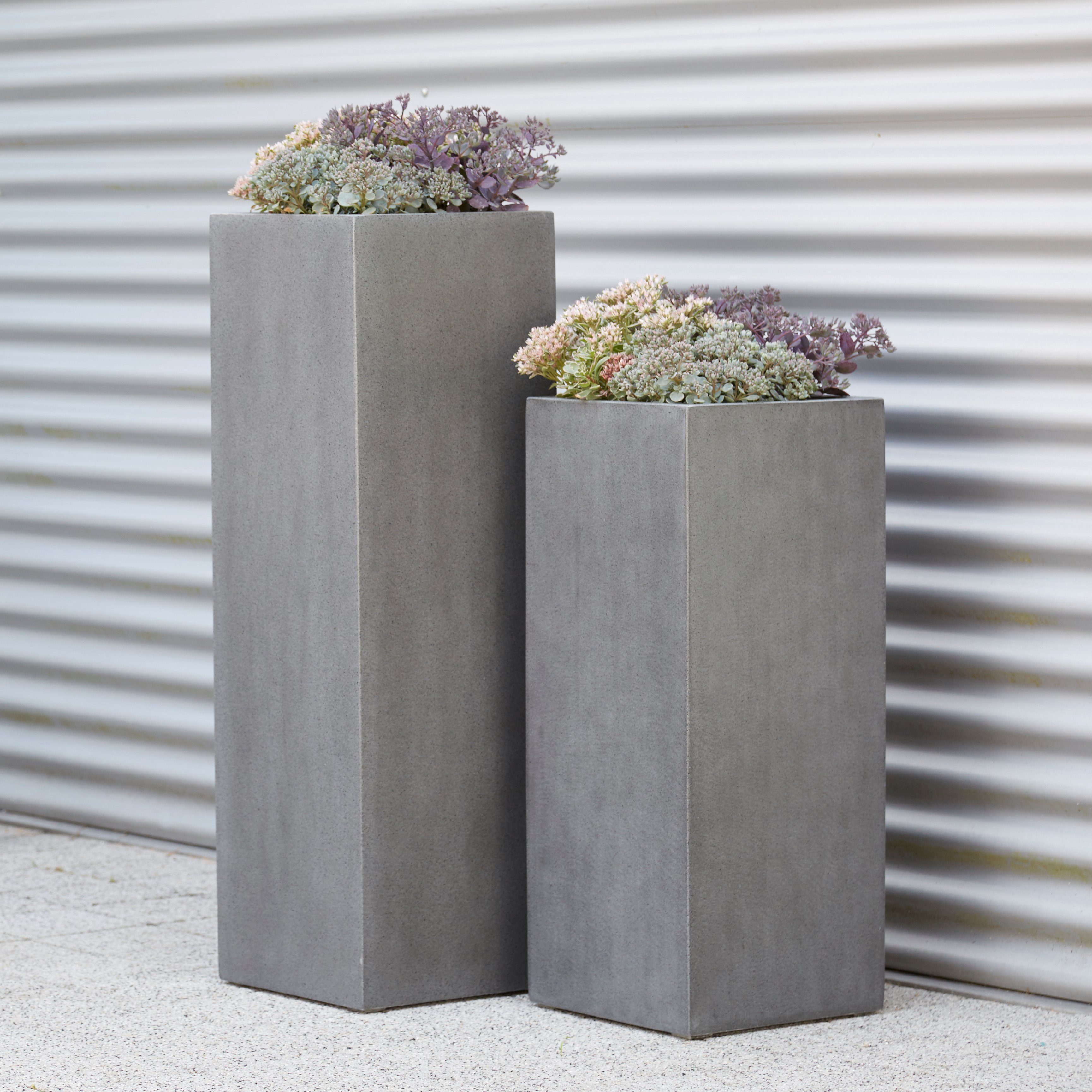 Flingora Bodenvase Temple, mit Einsatz Fiberglas Indoor & Outdoor
