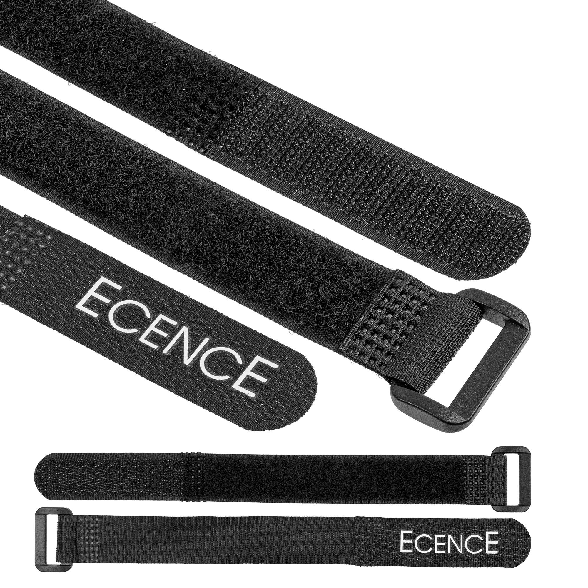 ECENCE Kabelzubehör 12er Set Klettkabelbinder 2cm x 20cm Klettband