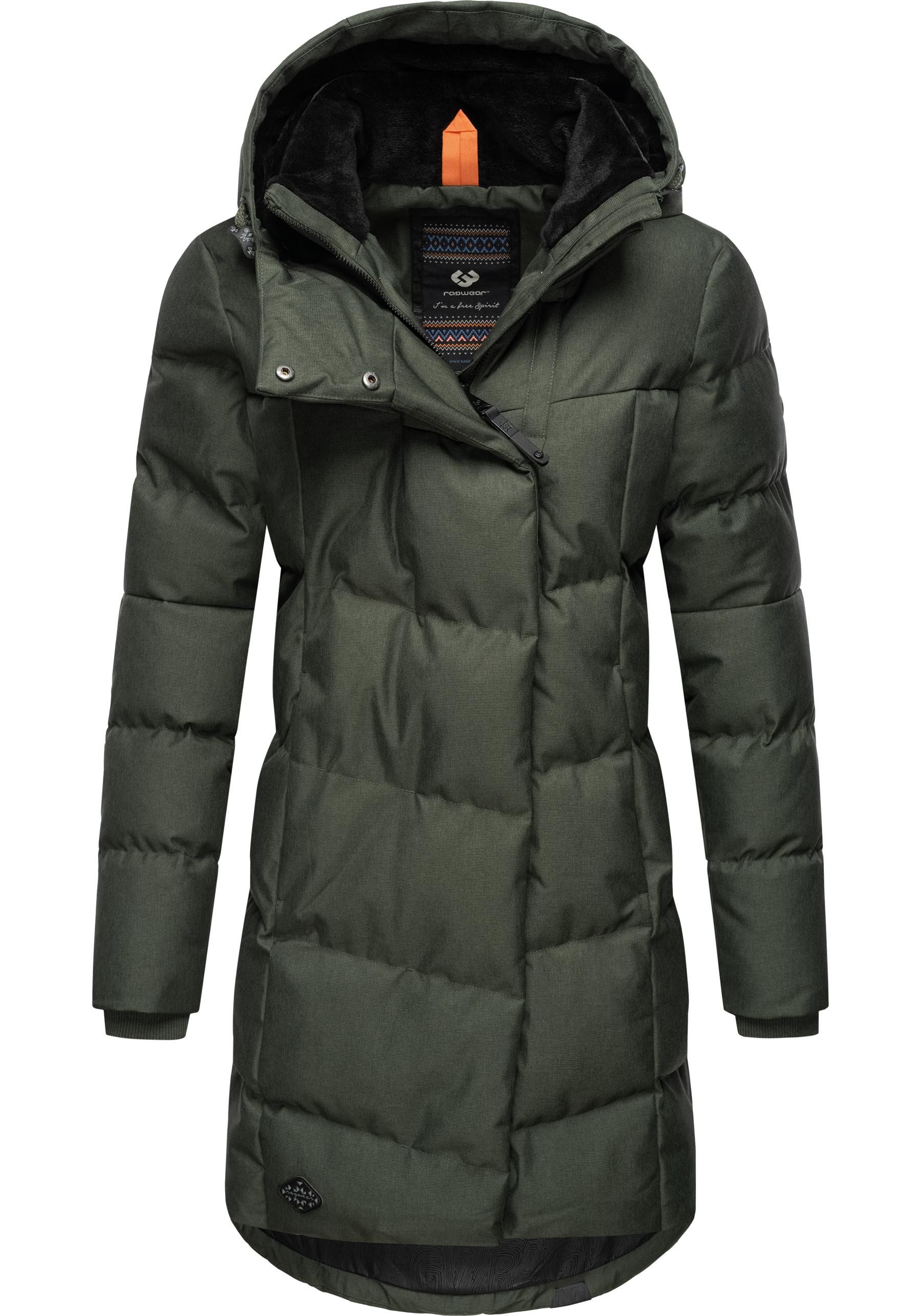 Ragwear Wintermantel Pavla stylischer Winterparka mit Teddyfutter und Kapuz günstig online kaufen