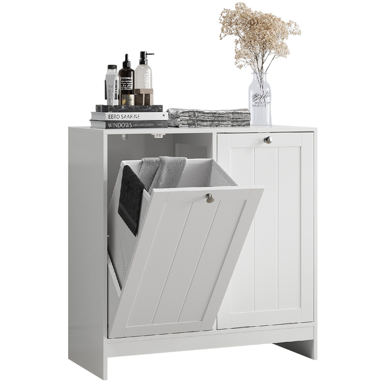 Yorbay Wäschekorb Wäscheschrank mit 2 Wäscheboxen (66 x 33 x 68 cm), Wäsche günstig online kaufen