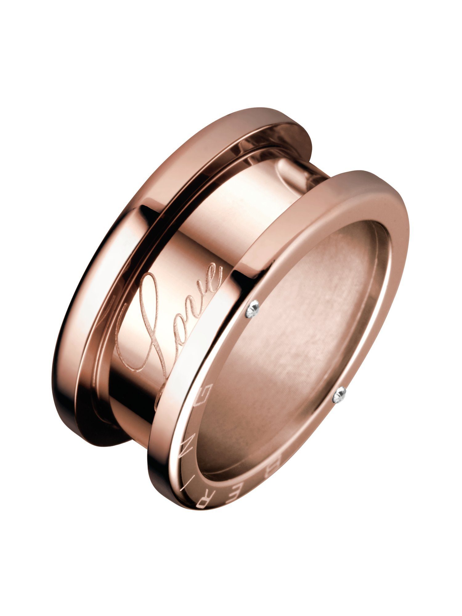 Bering Fingerring Bering Damen-Edelstahlring Edelstahl Zirkonia, Zirkonia