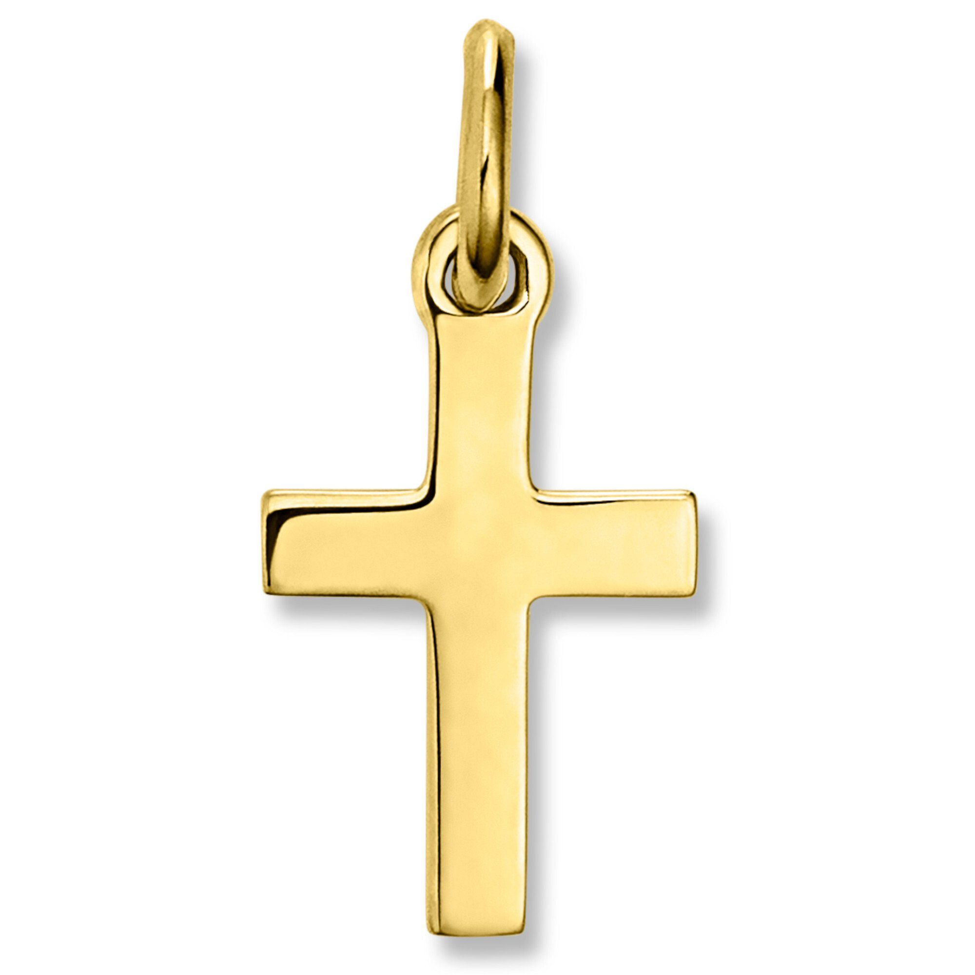 Kettenanhänger Kreuz Anhänger aus 333 Gelbgold