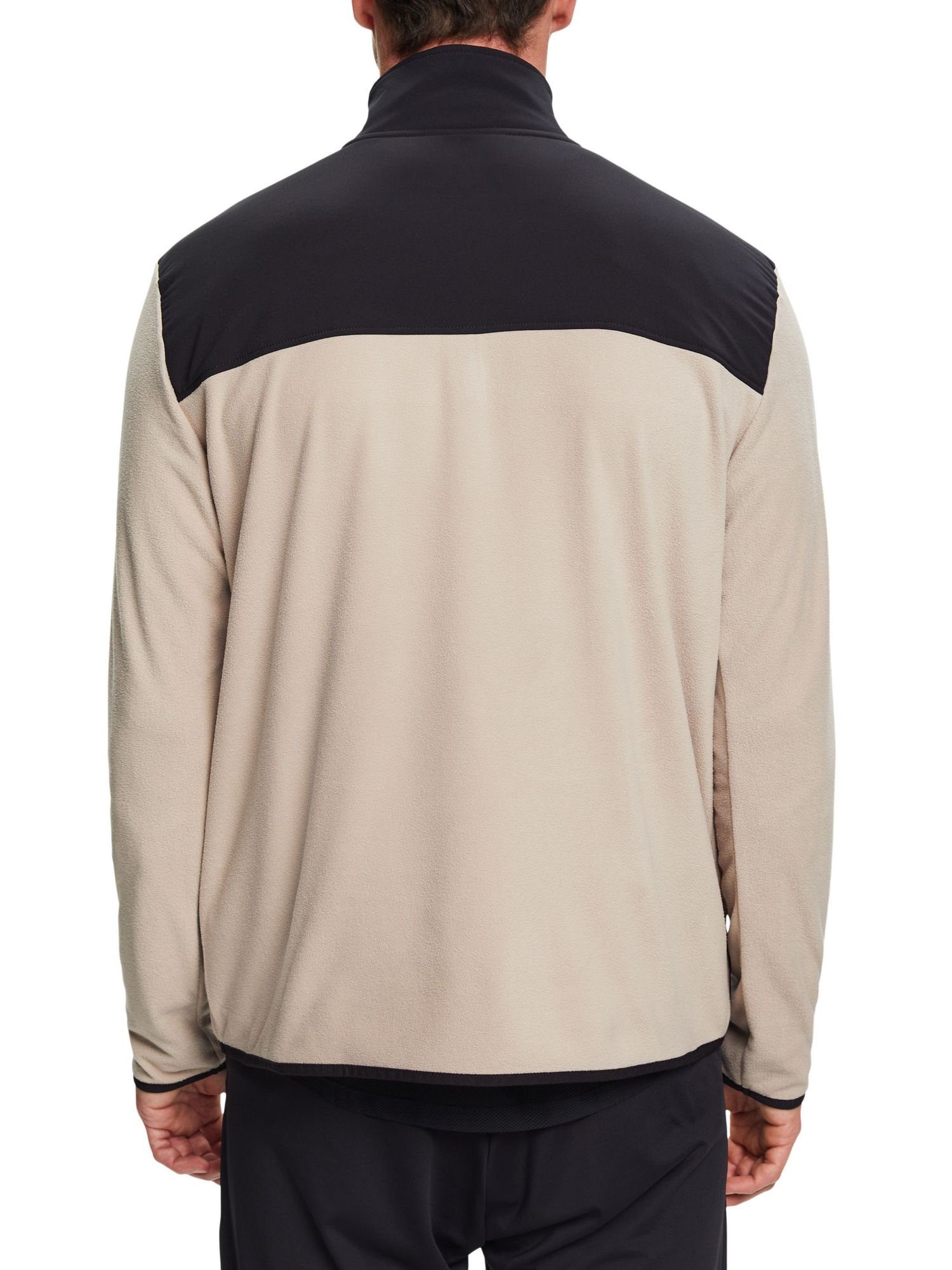 sports aus esprit Longsleeve (1-tlg) BEIGE Fleece Sweatshirt