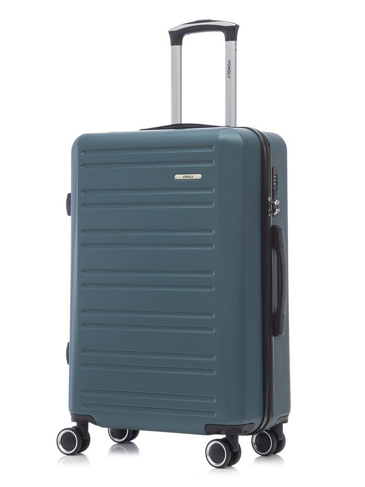 YONSLY Koffer Trolley Reisekoffer, Handgepäck Kabinenkoffer mit Zahlenschloss, 4 Rollen, Wasserabweisend Stoßfest Robust