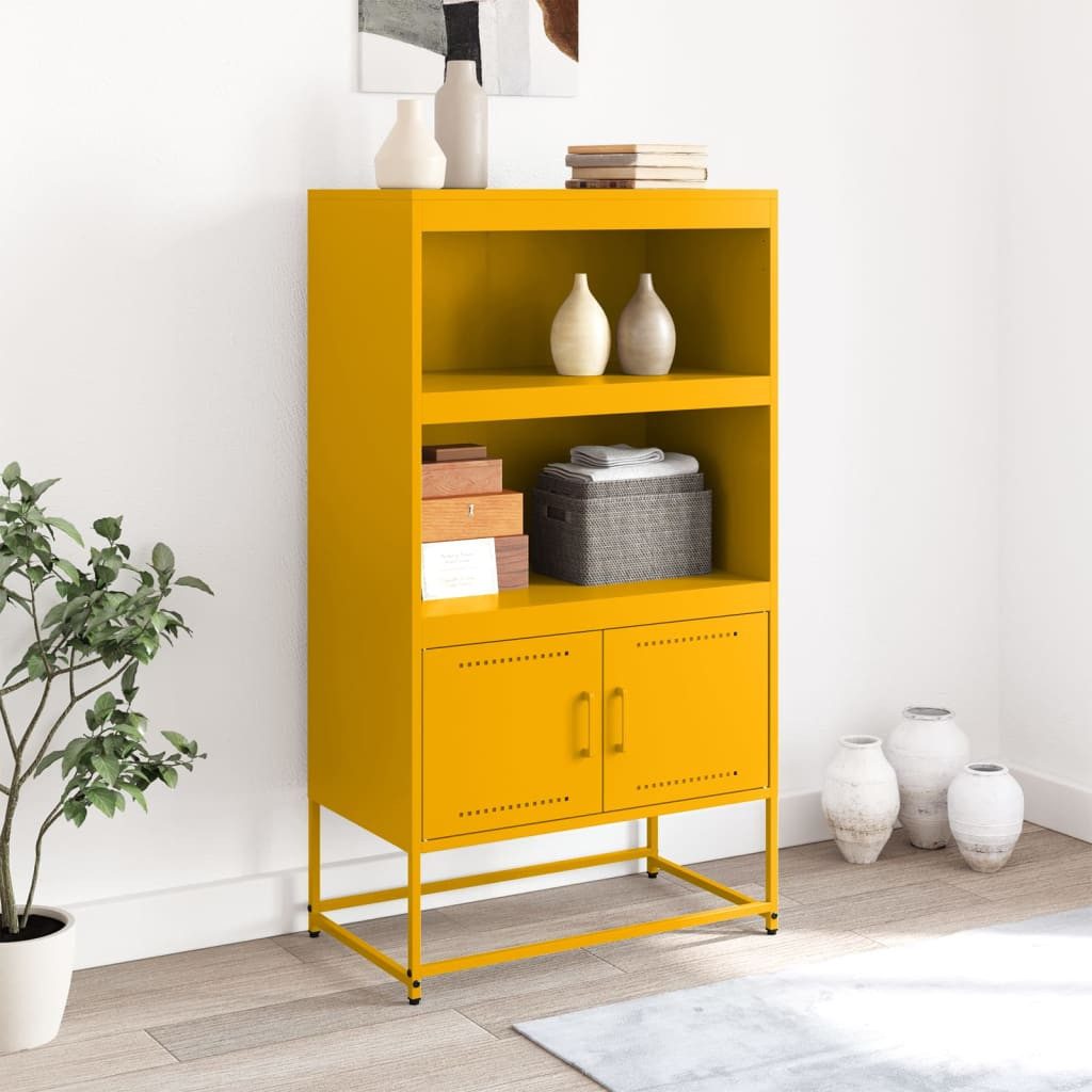 vidaXL Highboard Highboard Senfgelb 68,5x38,5x123,5 cm günstig online kaufen