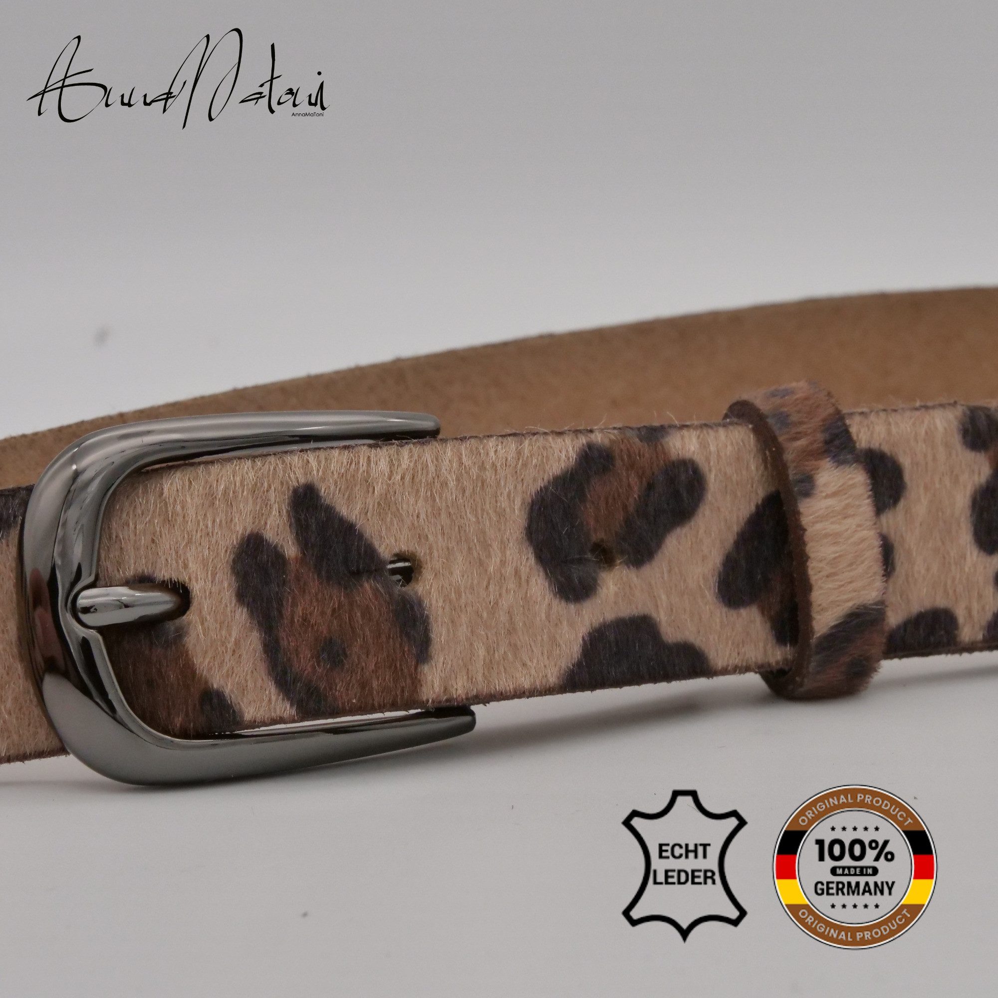 AnnaMatoni Ledergürtel AnnaMatoni Damen Ledergürtel in hochwertigem Kunstfe günstig online kaufen