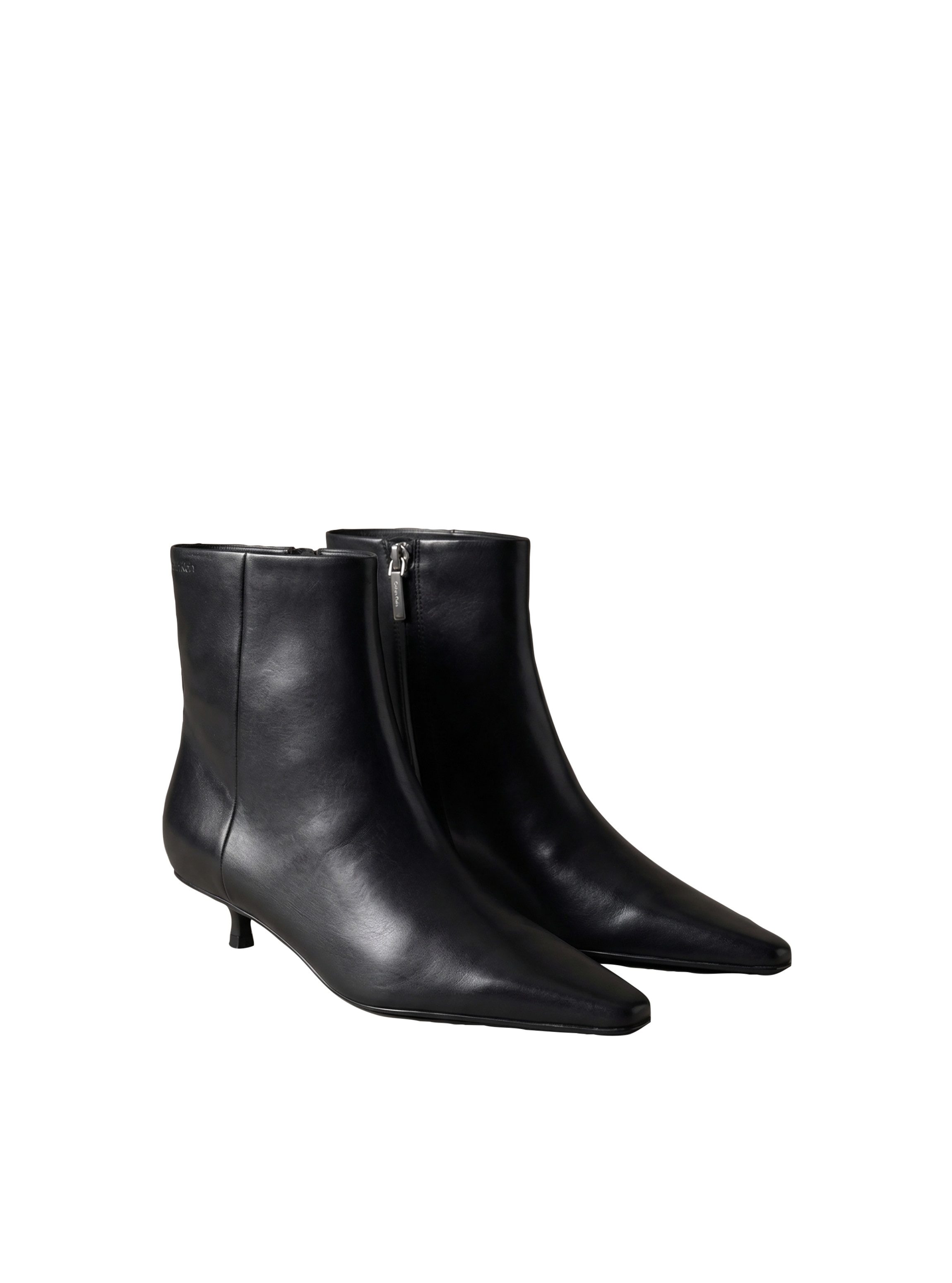Calvin Klein KITTEN HEEL ANKLE BOOT LTH Stiefelette Abend-Stiefelette, Festtagsschuh in spitzer Form