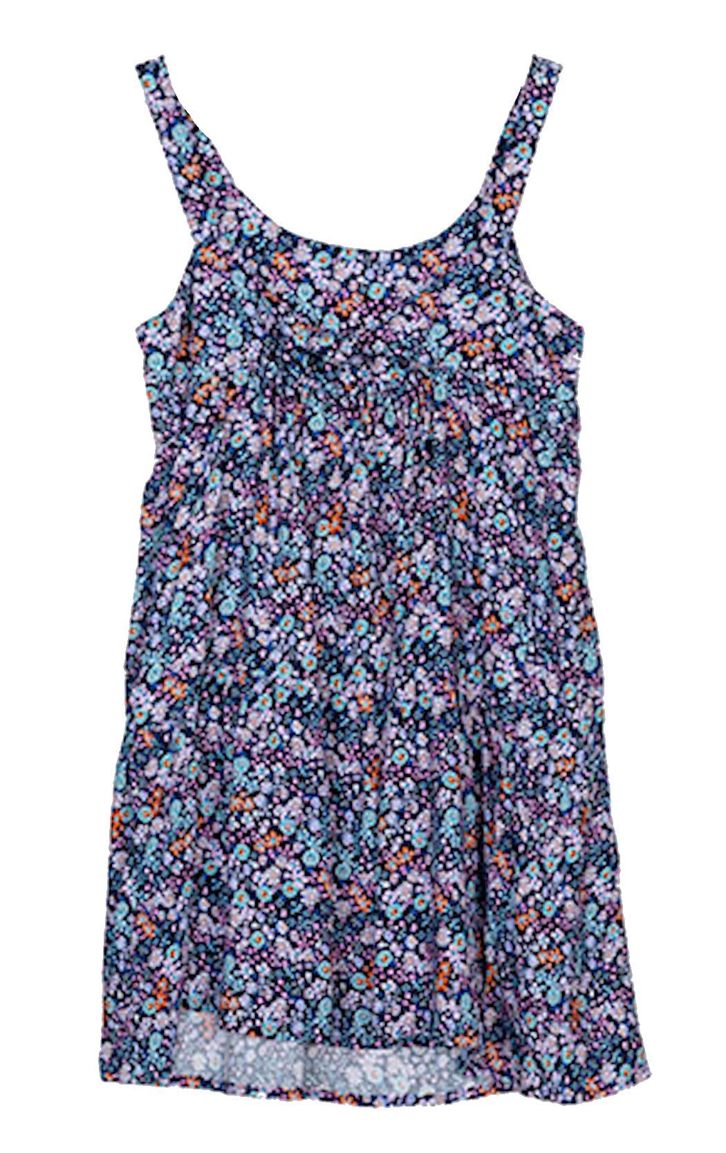 LOSAN A-Linien-Kleid Losan Mädchen Sommerkleid Trägerkleid Blumendruck azul muestra (kein Set, 1-tlg) Markenlabel