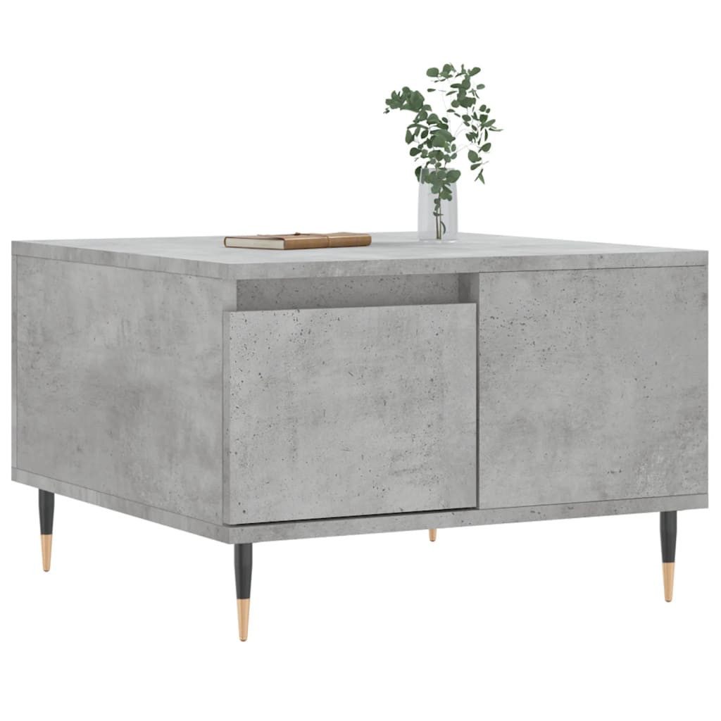 vidaXL Couchtisch Couchtisch Betongrau 55x55x36,5 cm Holzwerkstoff (1-St)