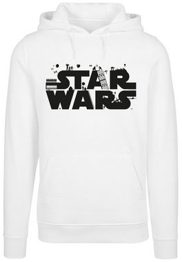 F4NT4STIC Sweatshirt Star Wars Minimalist Logo Herren,Premium Merch,Slim-Fit,Kapuzenpullover,Bedruckt