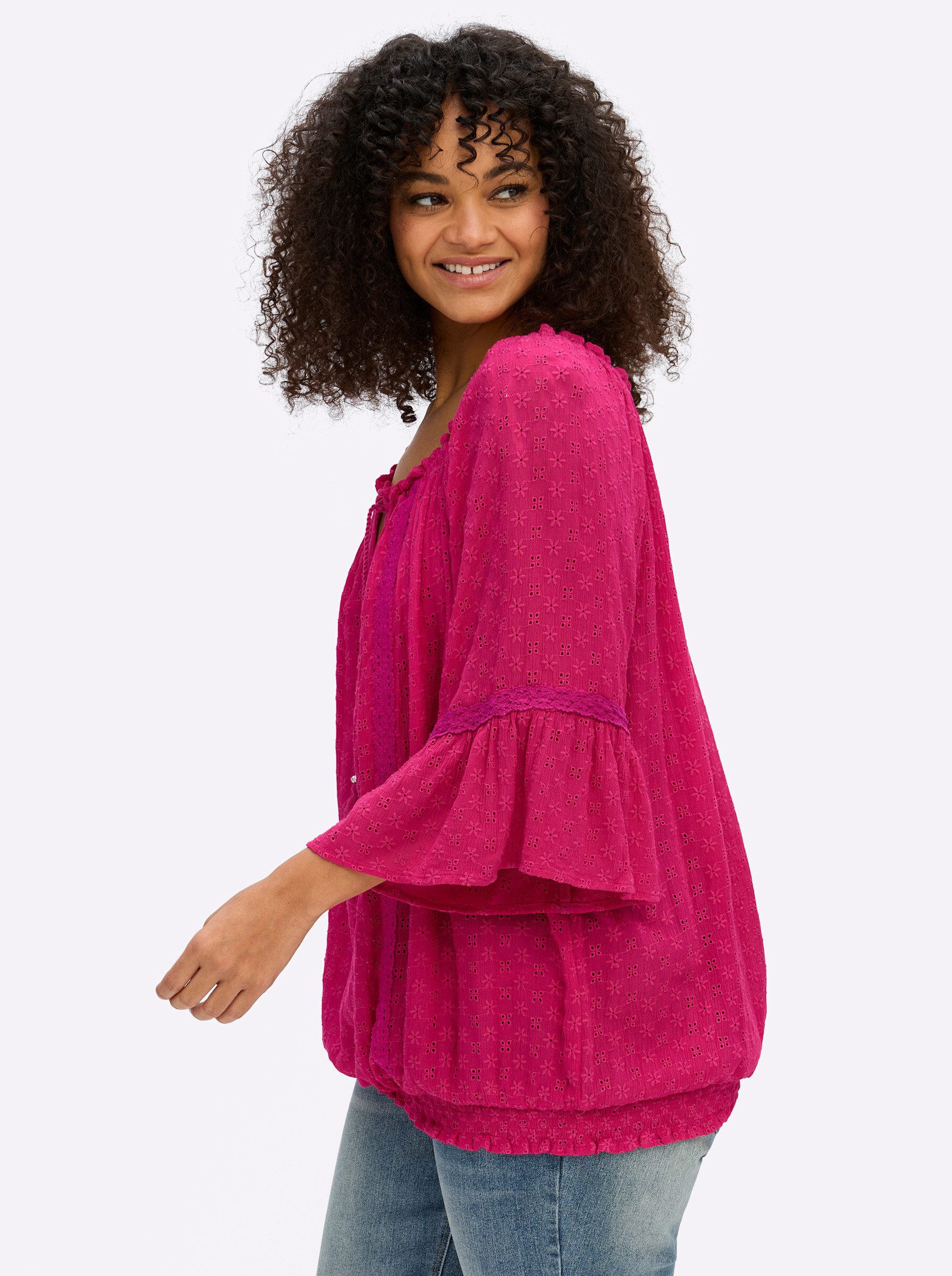 sheego by Joe Browns Klassische Bluse Tunika 3/4-Arm – Bild 5 von 5