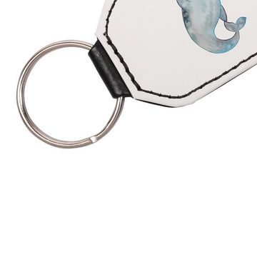 Mr. & Mrs. Panda Schlüsselanhänger Narwal - Weiß - Geschenk, Taschenanhänger, Meerestiere, Glücksbringer (1-tlg), Liebevolles Detail