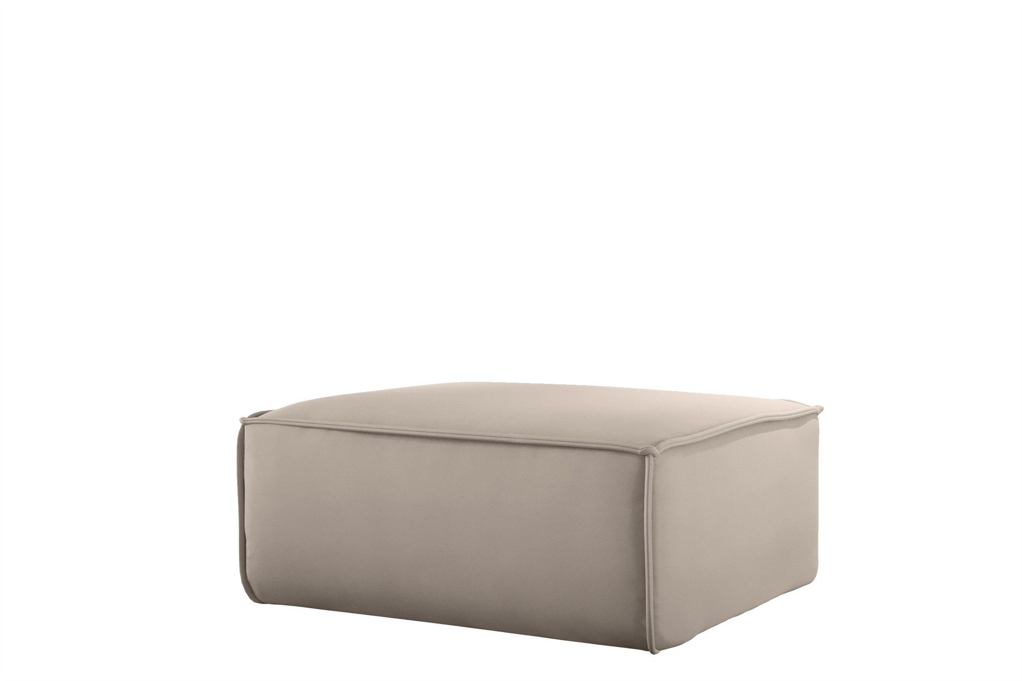 Fun Möbel Polsterhocker Designerhocker CELES PREMIUM 105x105 cm in Stoff (105x105x40 cm), In 3 verschiedenen Stoffen