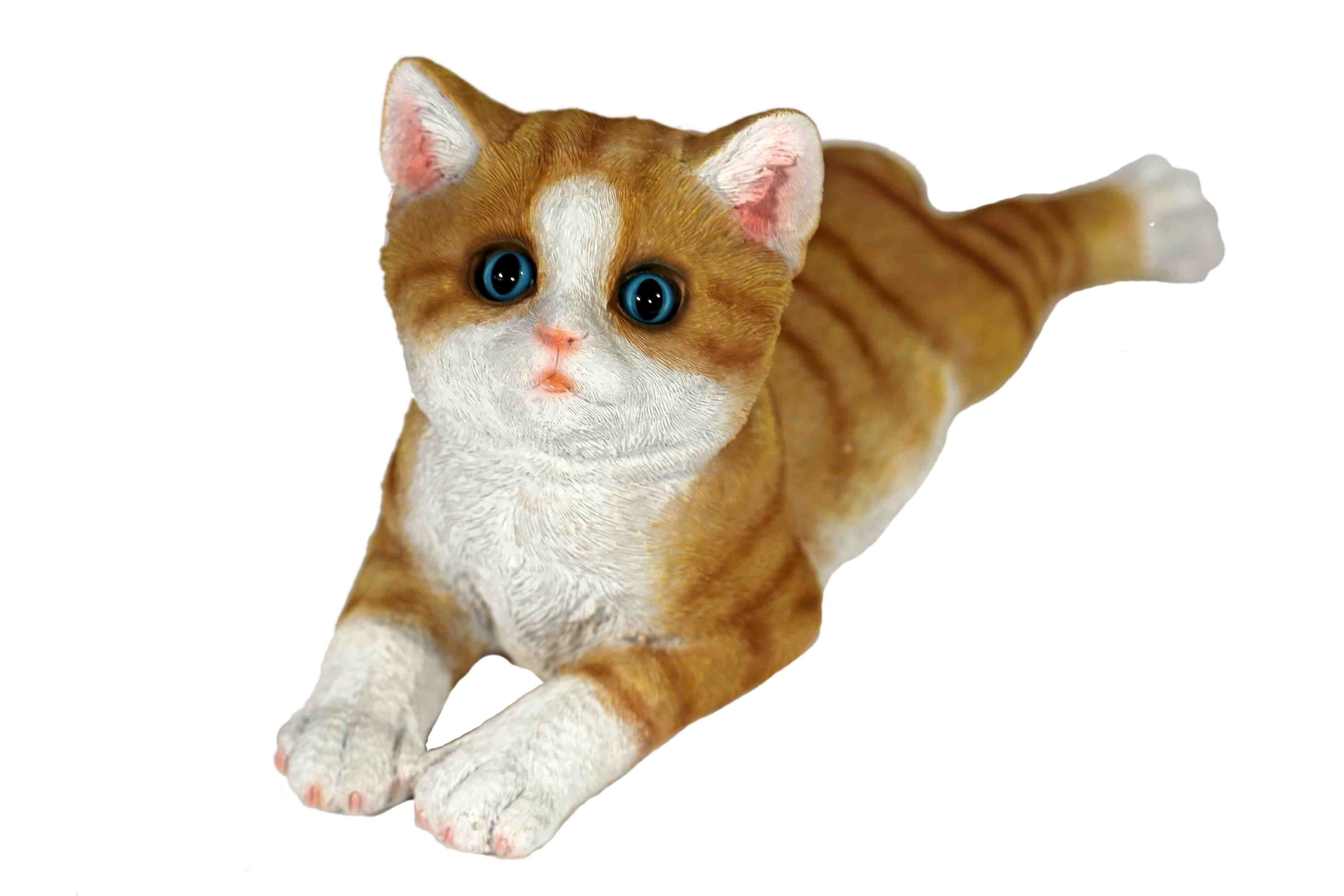 Tierfigur Katze liegend