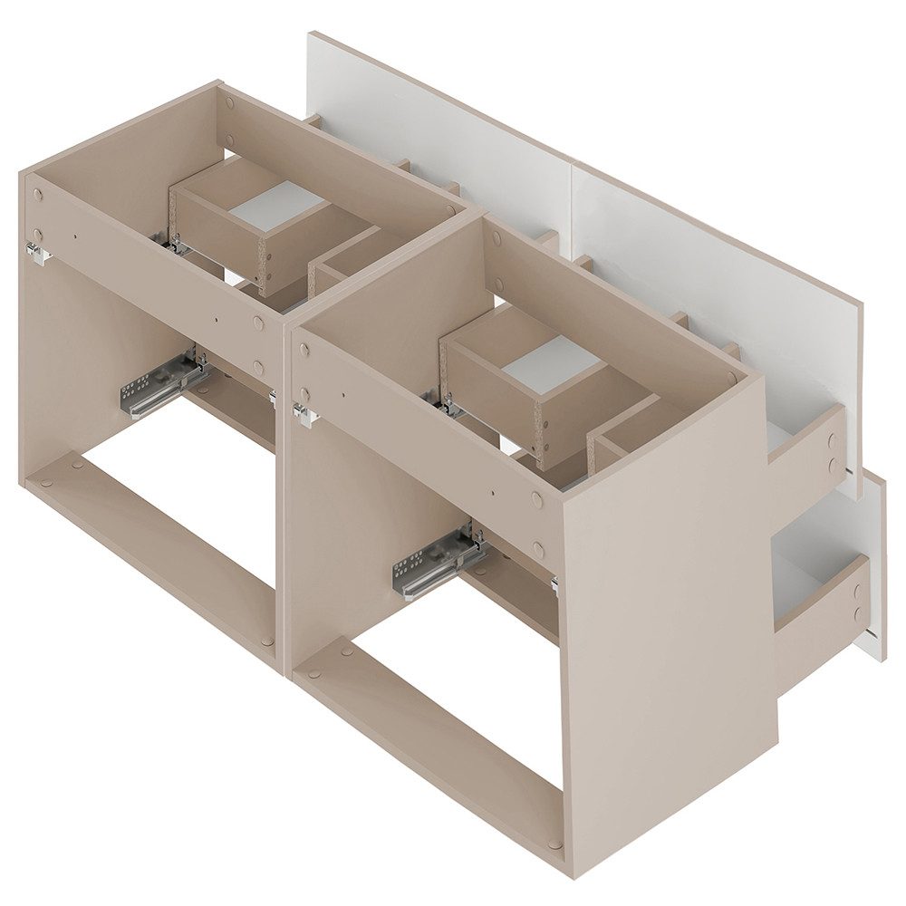 Lomadox Waschbeckenschrank DORIDA-140 Waschtischunterschrank Badezimmerschr günstig online kaufen