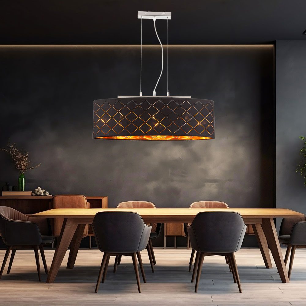 GLOBO LIGHTING LED-Hängeleuchte, Leuchtmittel inklusive, Warmweiß, Deckenleuchte hängend Hängelampe Esstisch Wohnzimmer Lampe Decke