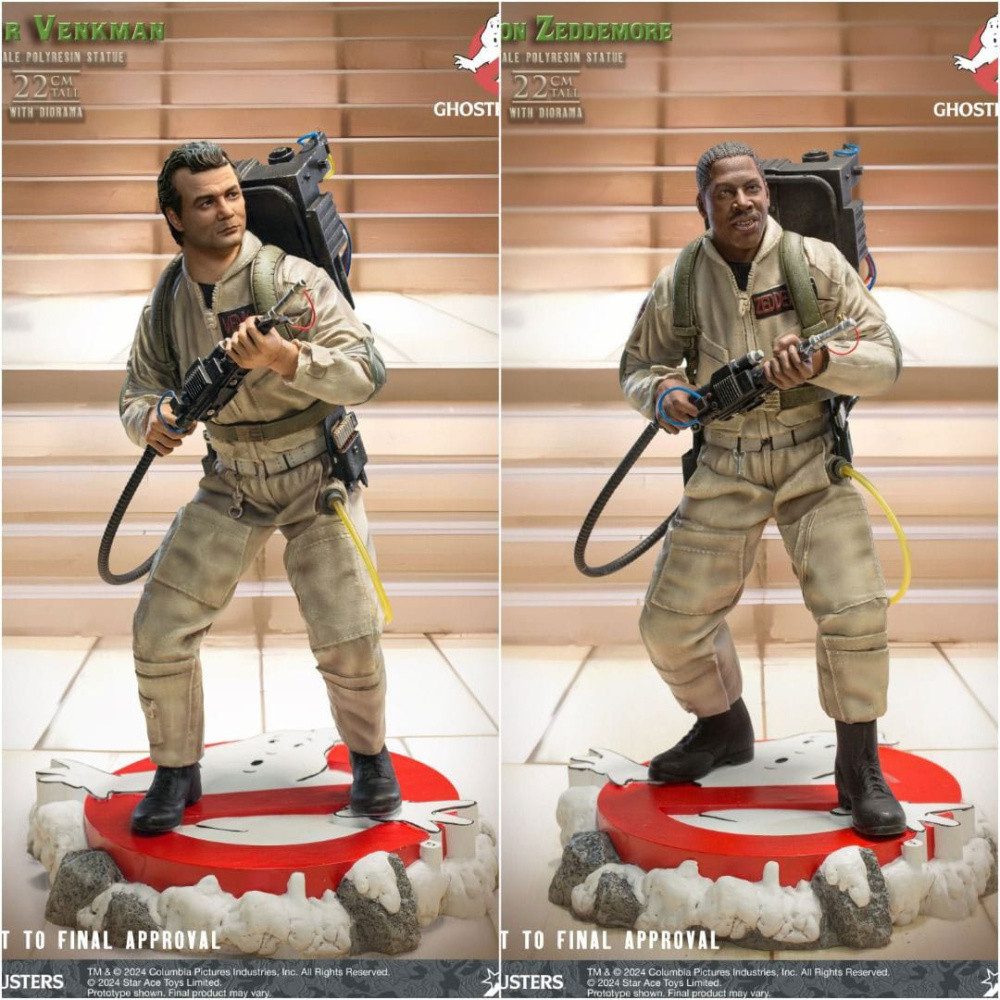 Star Ace Toys Merchandise-Figur Ghostbusters Resin Statue 1/8 Peter Venkmann + Winston Zeddemore Twin