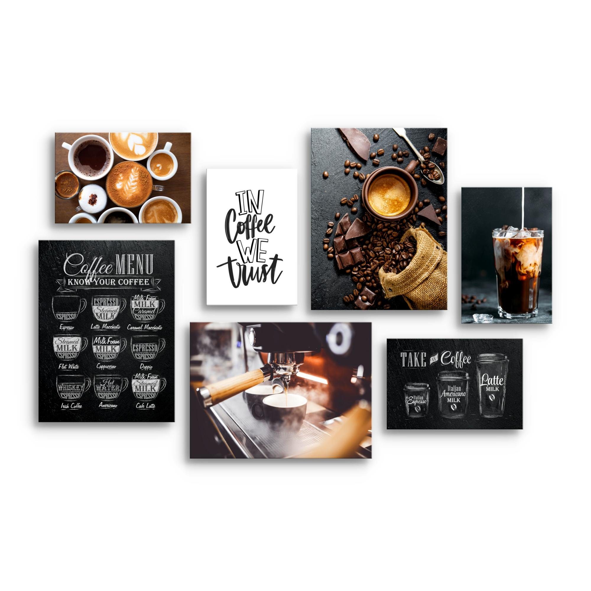 Novart Wandbild Wandbilder Küche Kaffee - AUFHÄNGFERTIG - Küchenbilder Obst günstig online kaufen