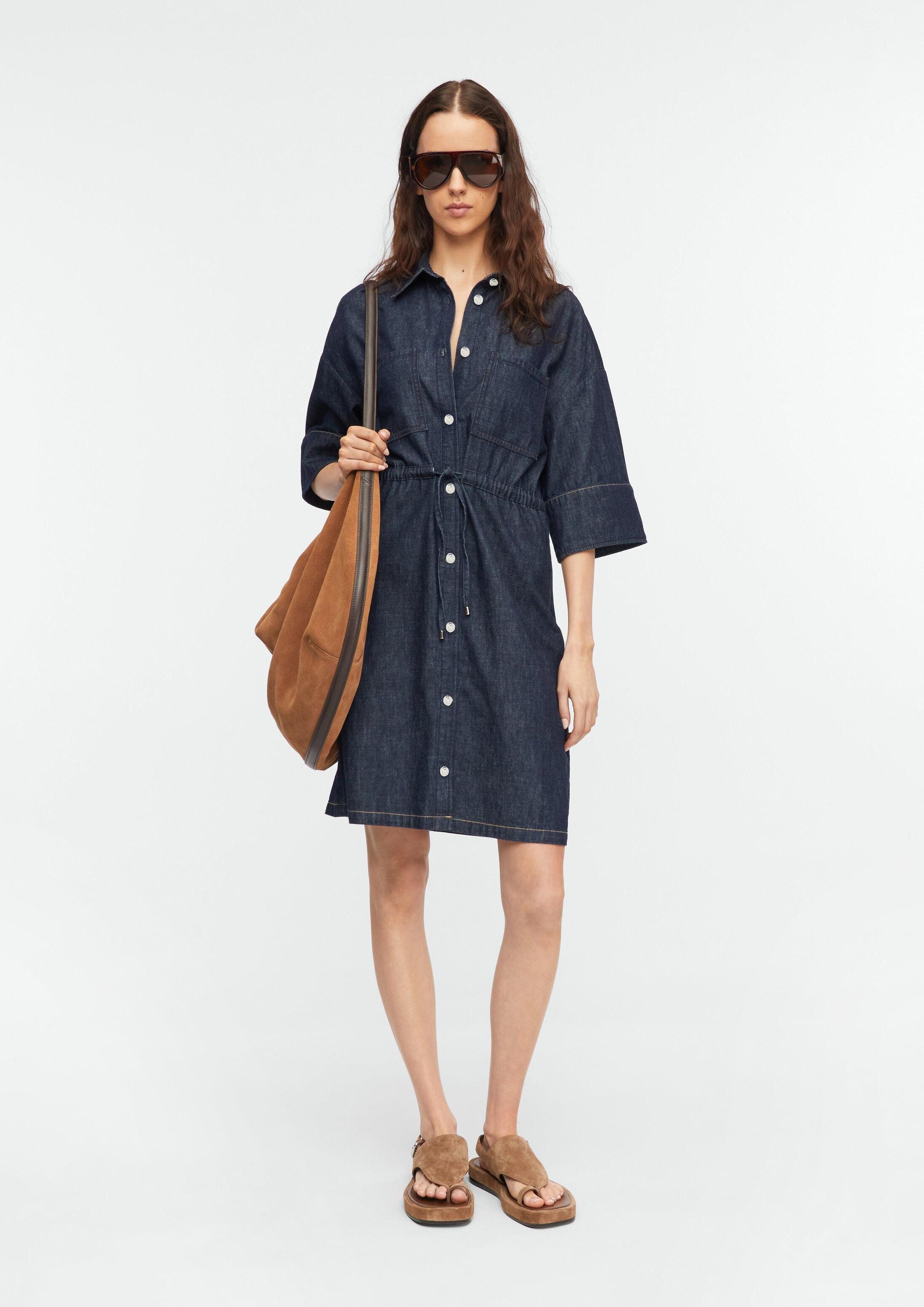 comma Minikleid Kleid Leichtes Denimkleid mit Knopfleiste – Bild 5 von 5