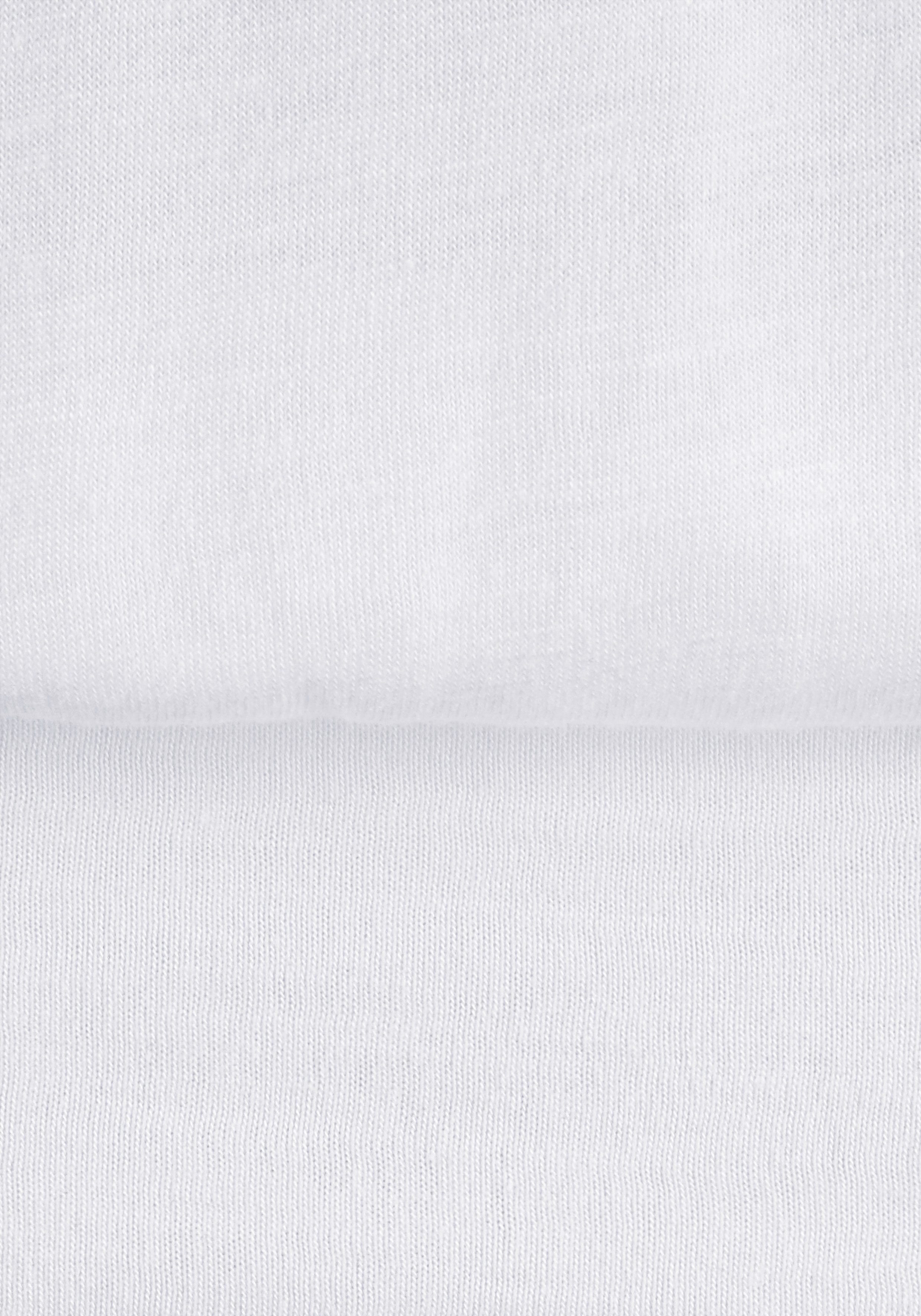 LASCANA V-Shirt mit breitem Gummizugbund, T-Shirt mit V-Ausschnitt, Basic