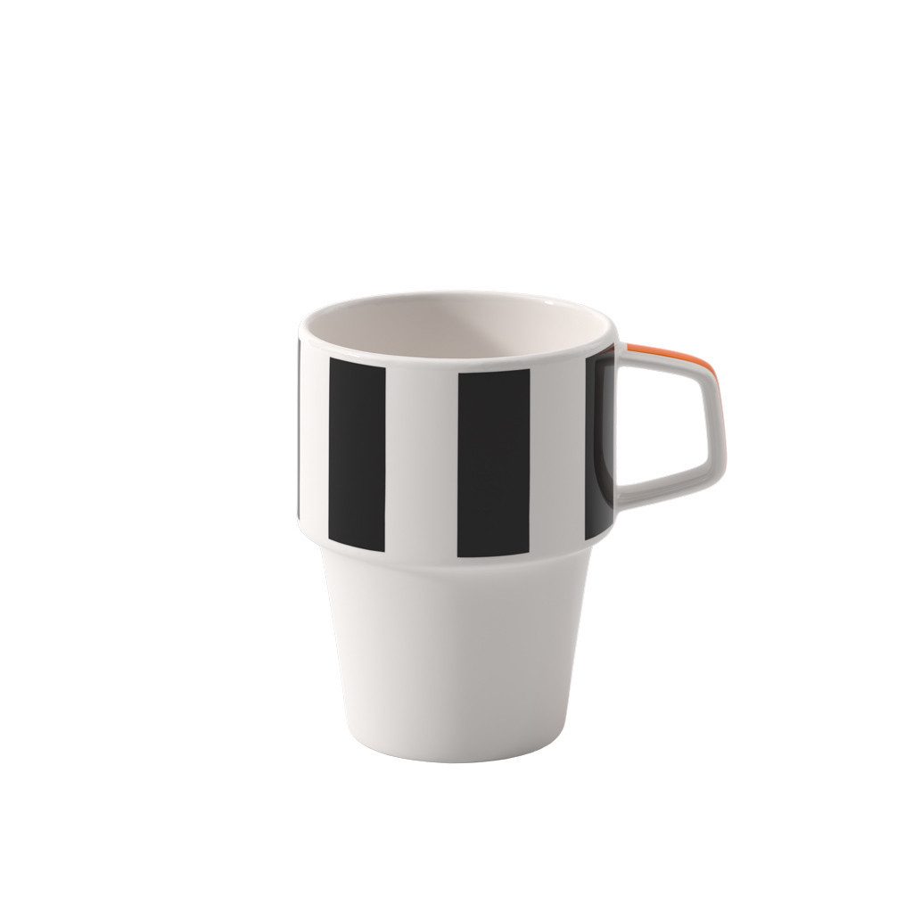 Villeroy & Boch Tasse The Memphis Collection Kaffeebecher 12x9x11,5cm, 1-tlg., Porzellan, Premium Porcelain, 1 Stck, mikrowellensicher,spülmaschinenfest, Made i