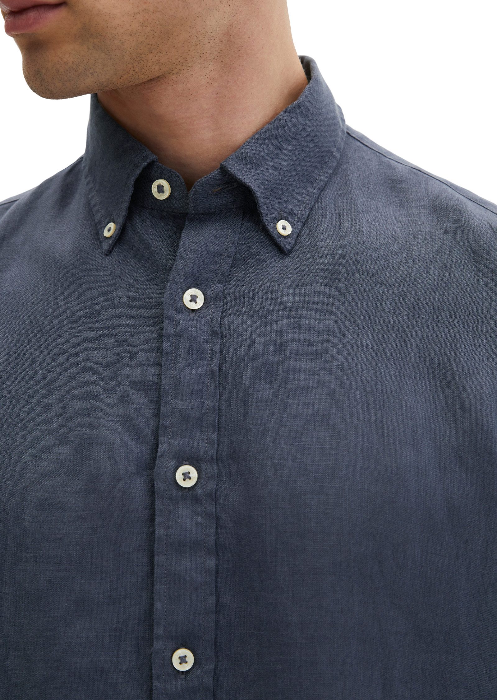Marc O'Polo Langarmhemd aus reinem Leinen – Bild 4 von 5