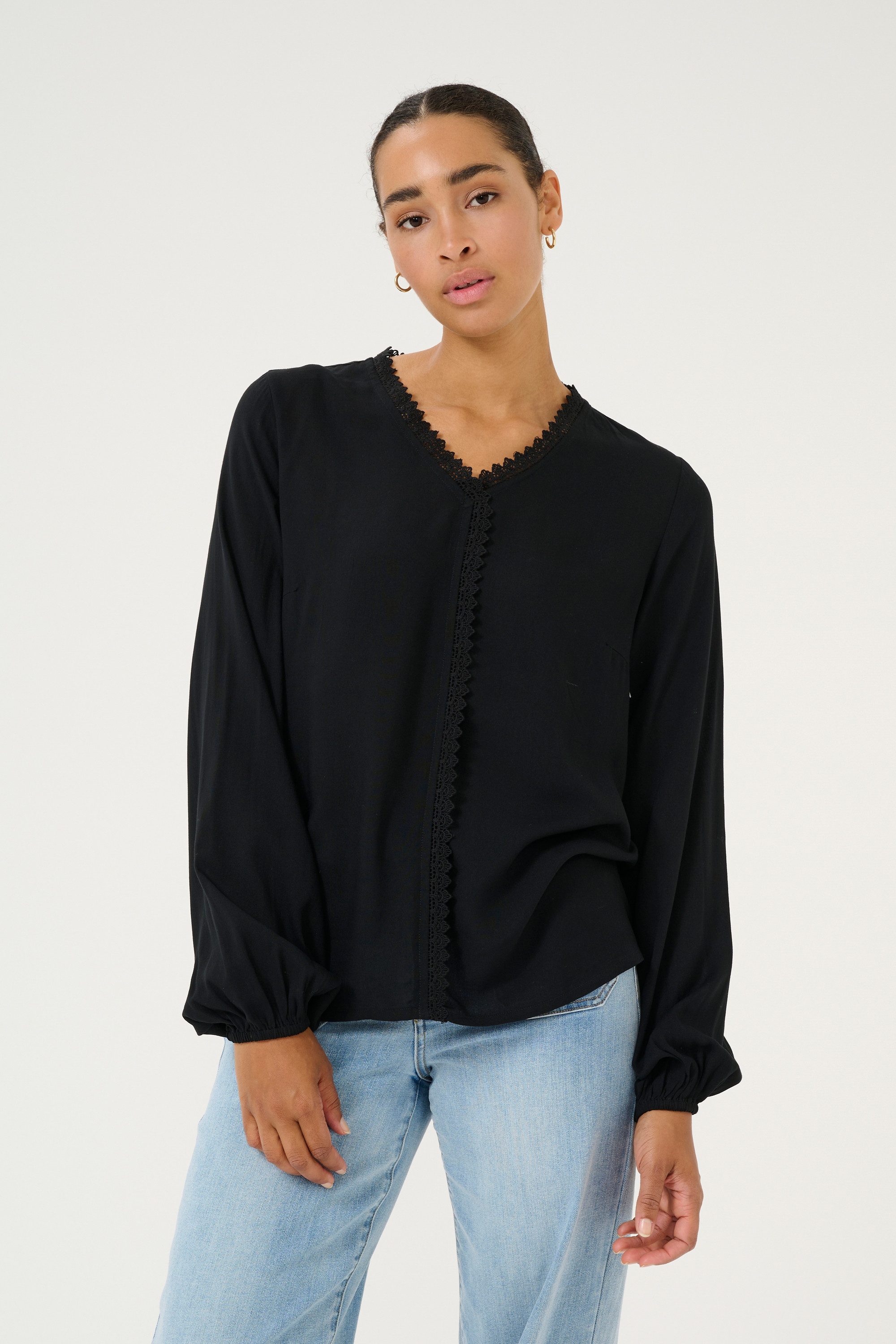 Langarmbluse Langarm-Bluse KAtammie